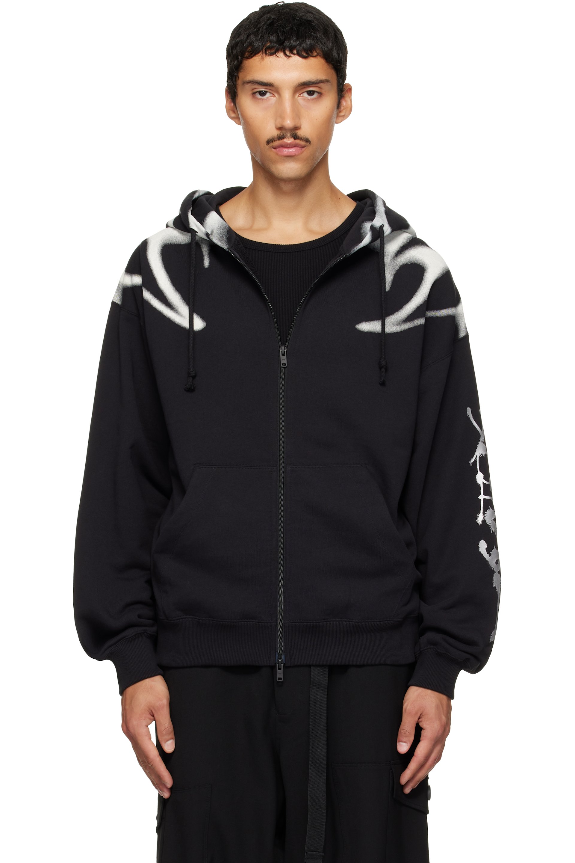 Y-3 - Black Chito Edition Graphic Zipper Hoodie