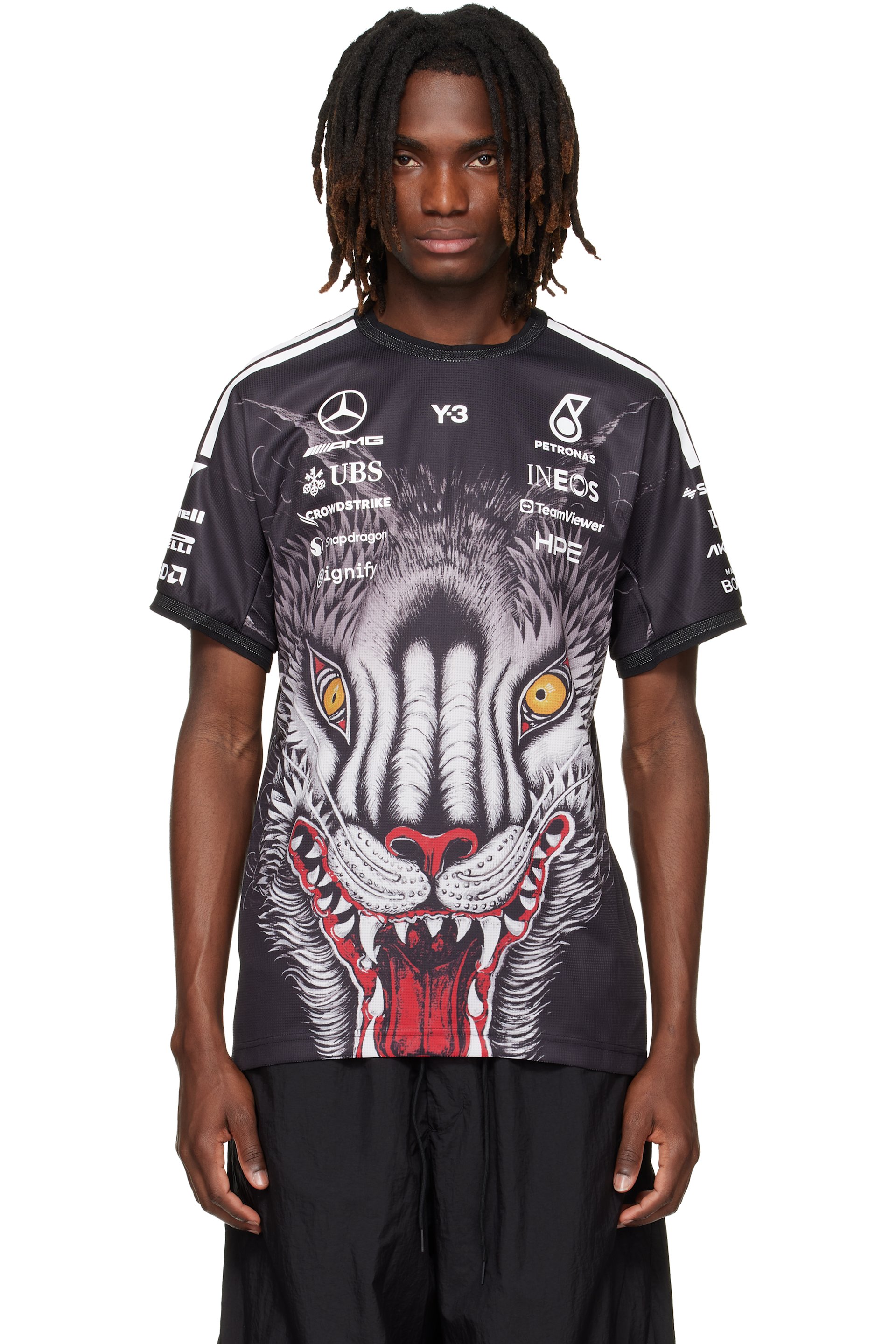 Y-3 - T-shirt Driver noir édition Mercedes-AMG F1