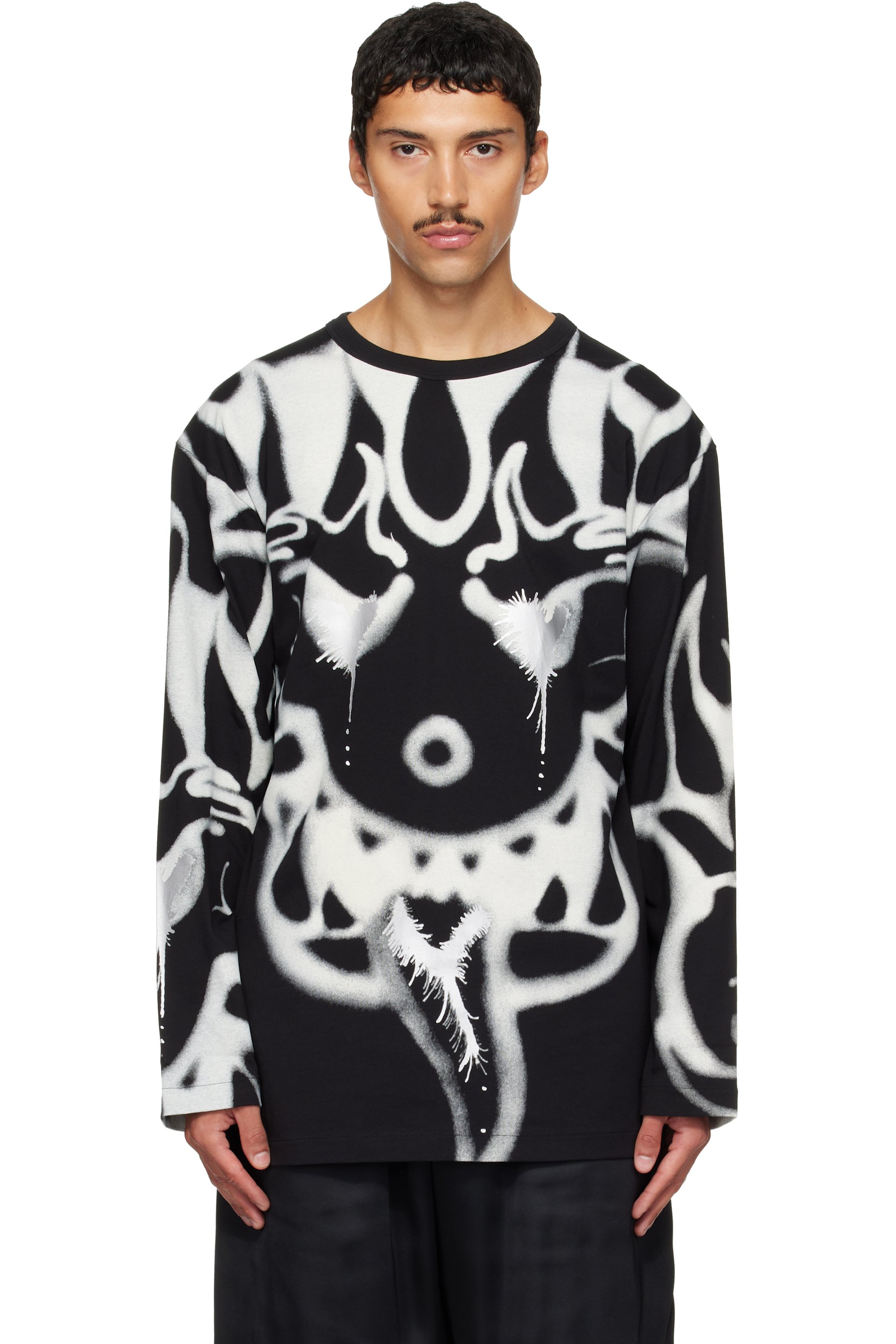 Y-3 - Black Chito Edition Graphic Long Sleeve T-shirt