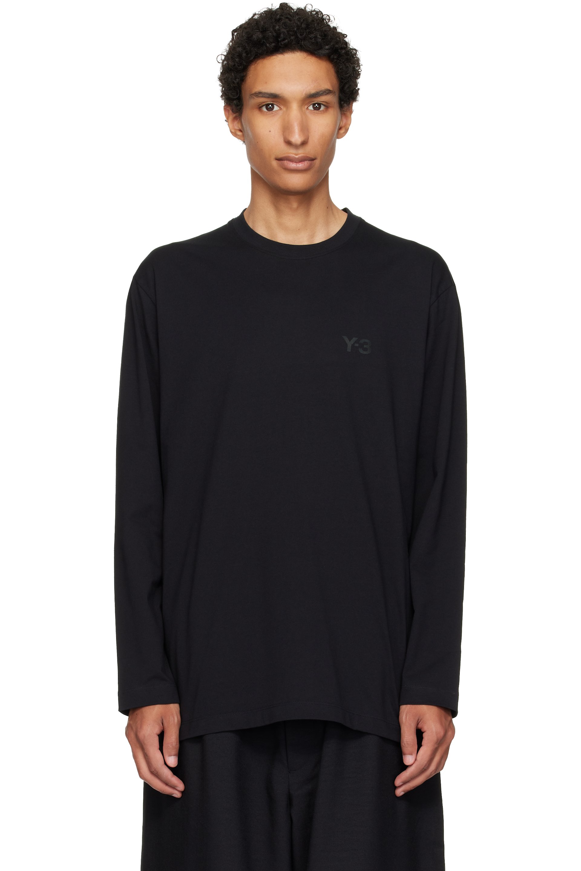 Y-3 - Black Logo Long Sleeve T-shirt