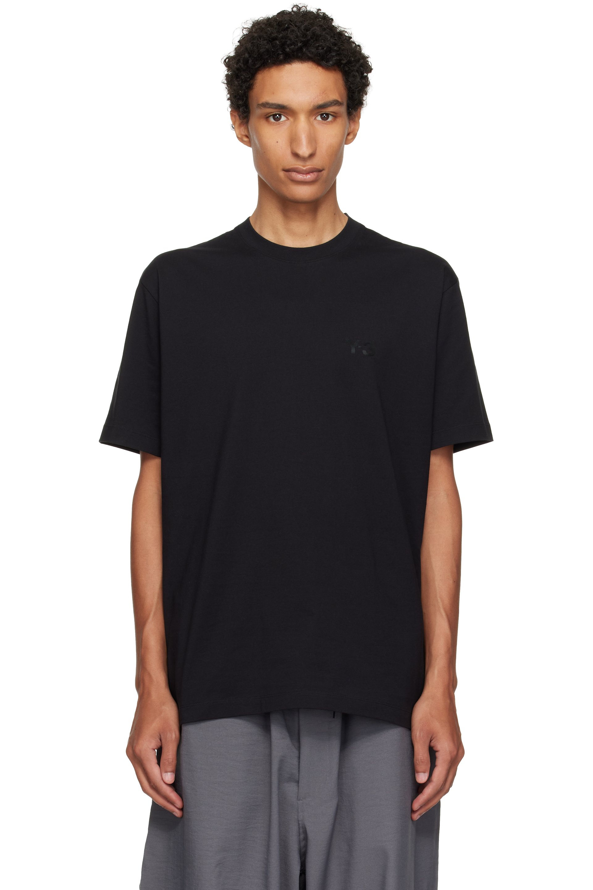 Y-3 - Black Regular Short Sleeve T-shirt