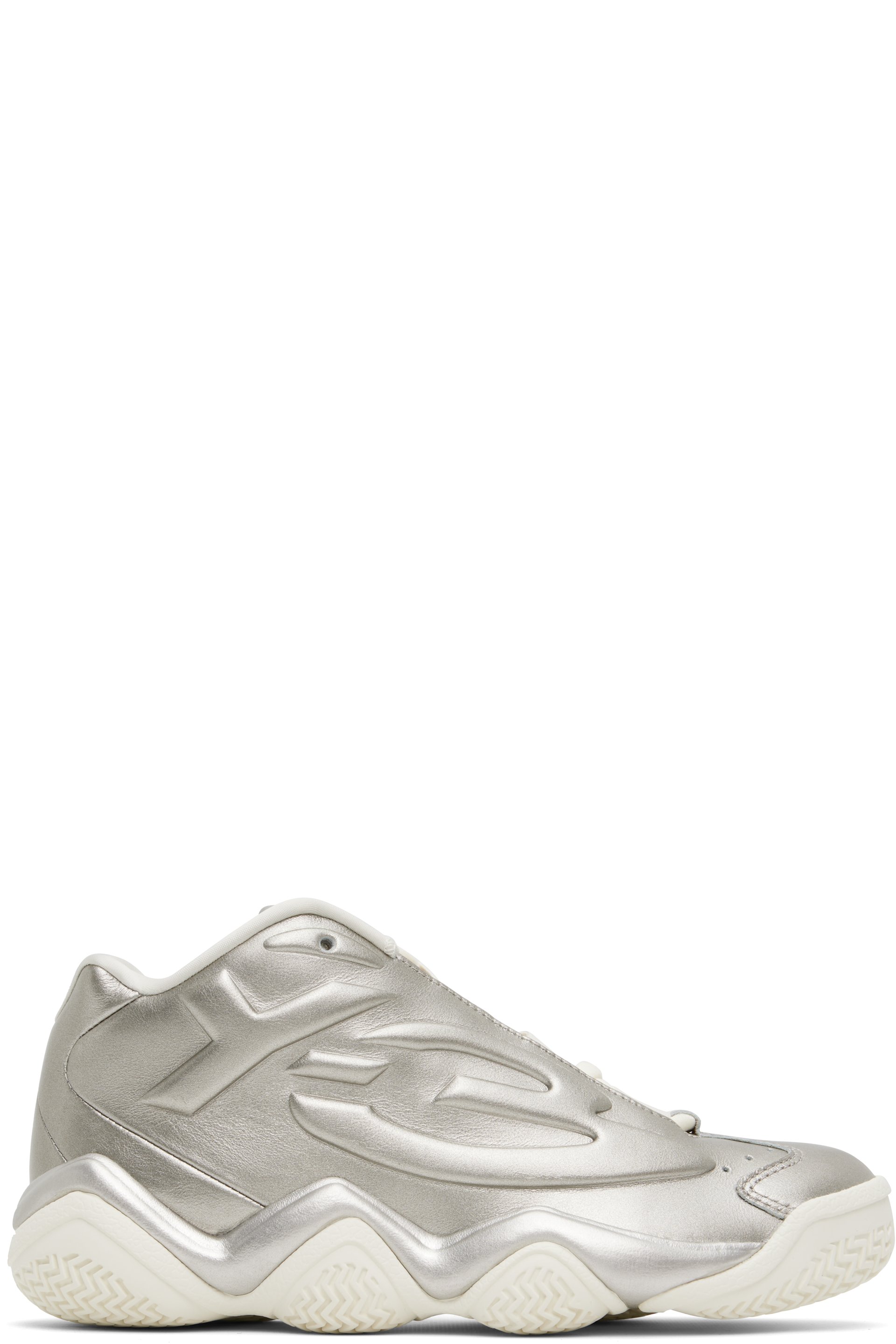 Y-3 - Silver Megaball Sneakers