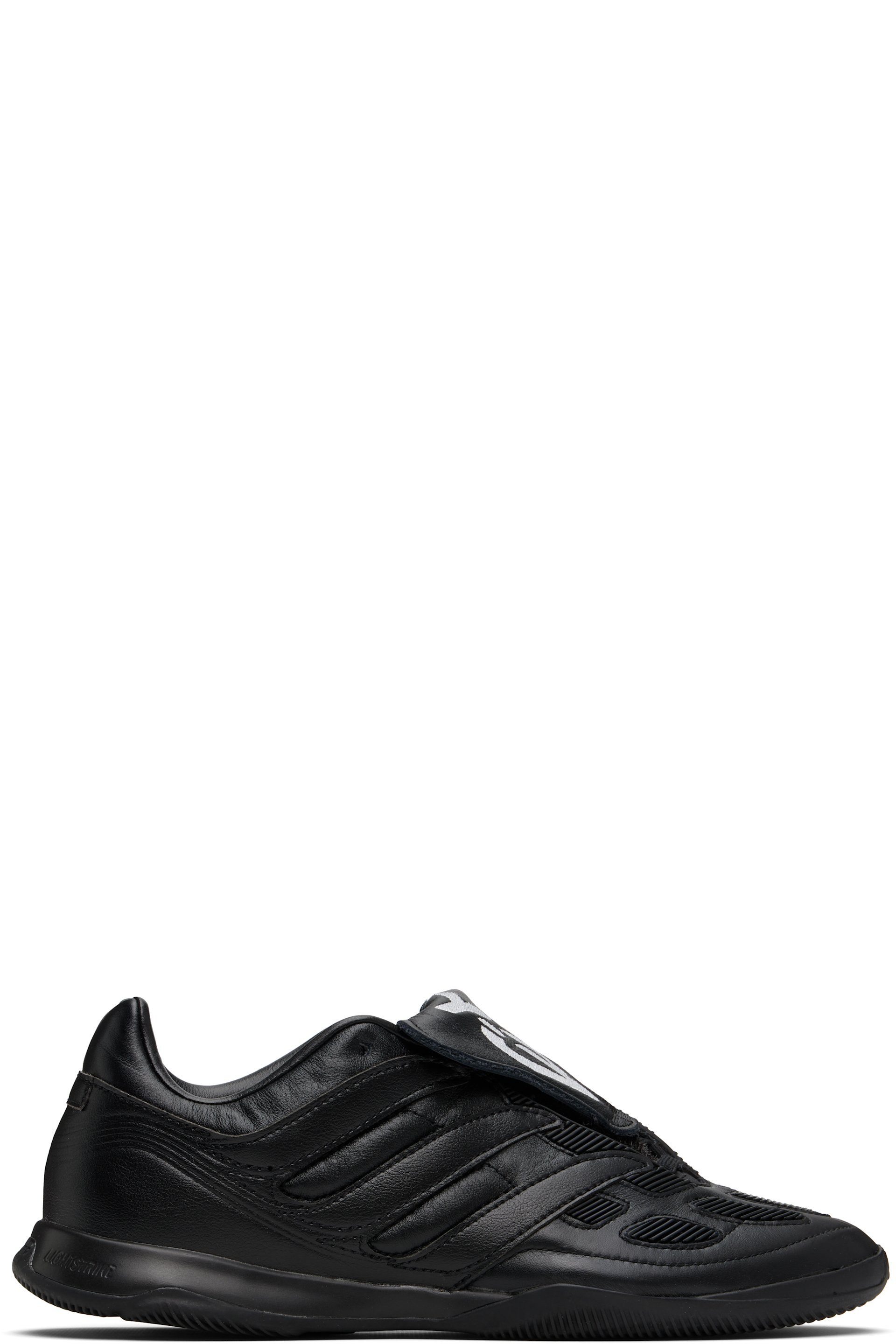 Y-3 - Black Leather Predator Precision Sneakers
