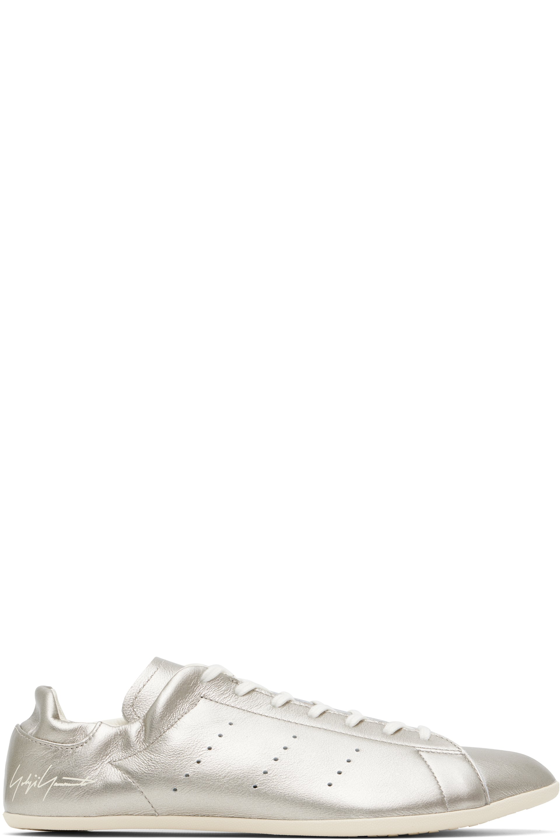 Y-3 - Silver Stan Smith Lo Pro Sneakers