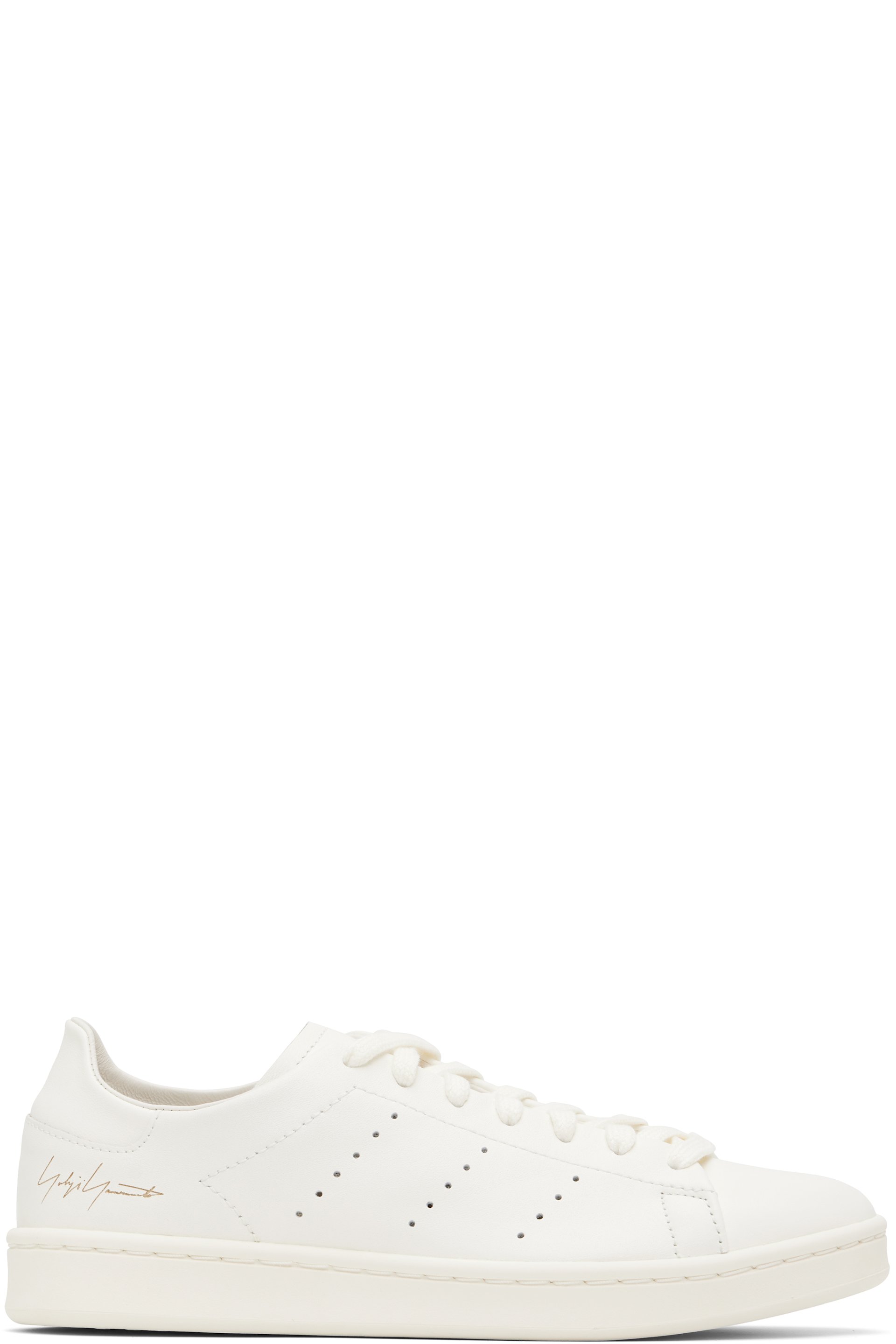 Y-3 - White Diagonal Stan Smith Sneakers