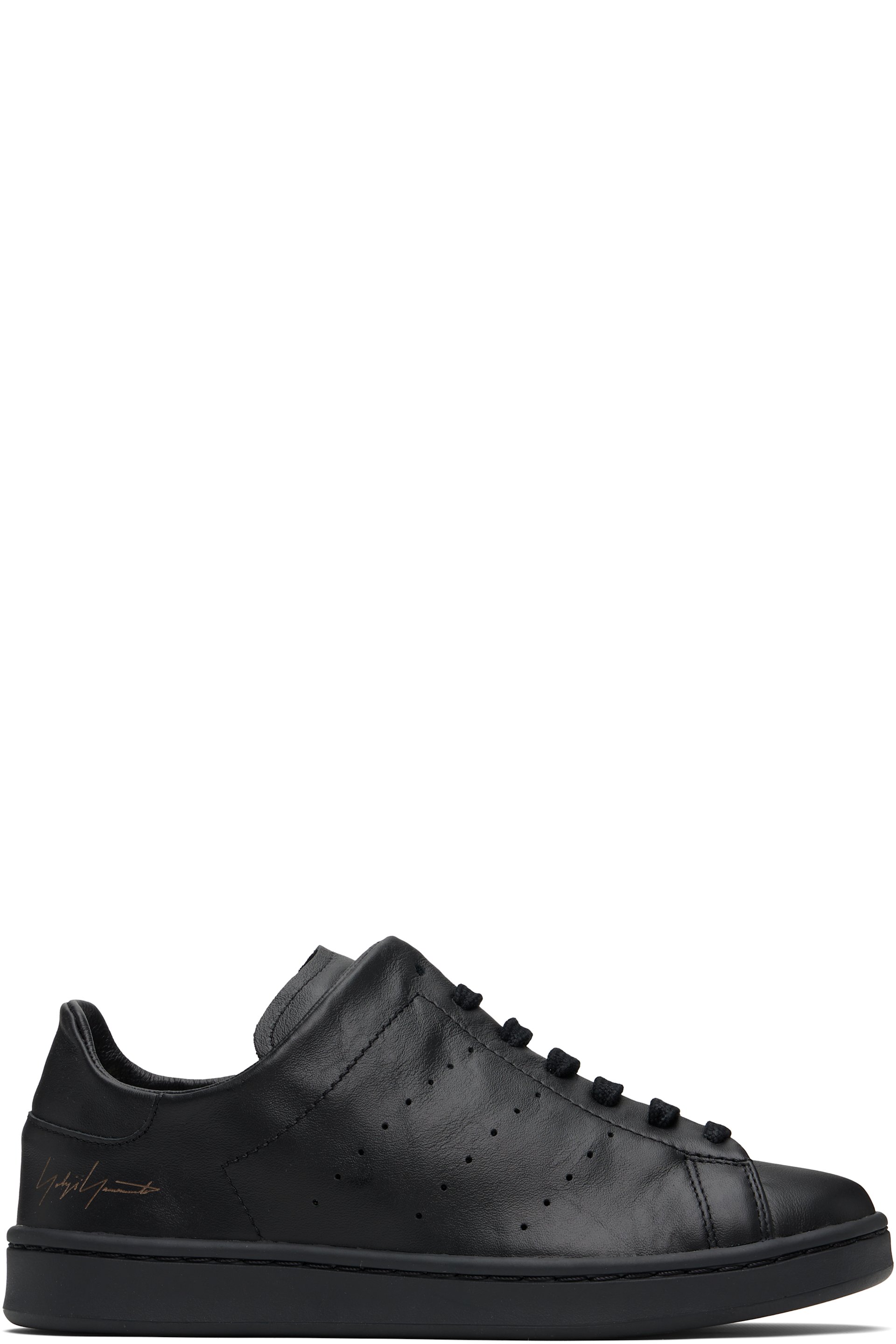Y-3 - Black Diagonal Stan Smith Sneakers