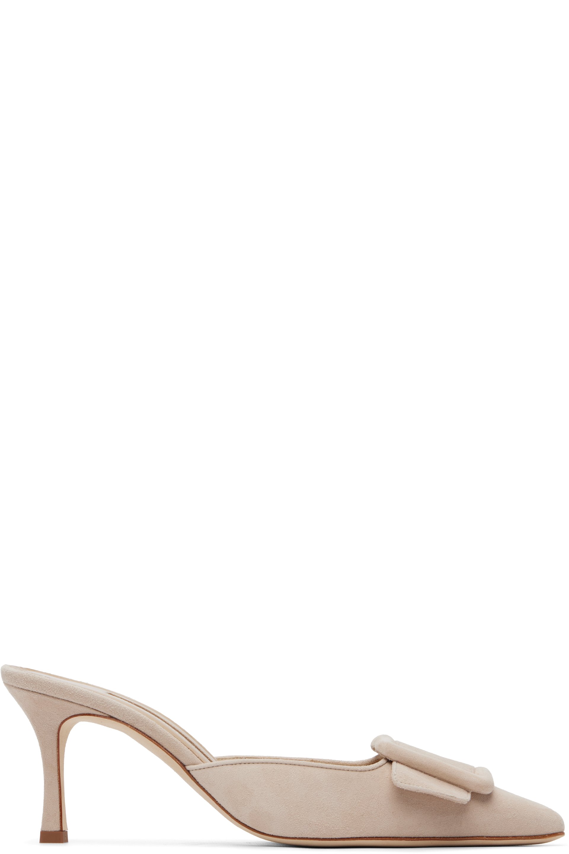 Manolo Blahnik - Beige Maysale Heels