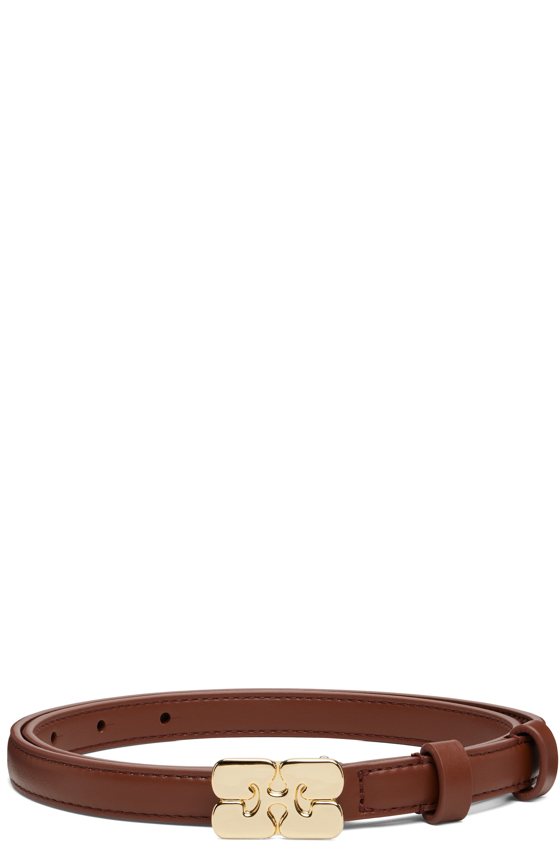 GANNI - Brown Kat Small Belt