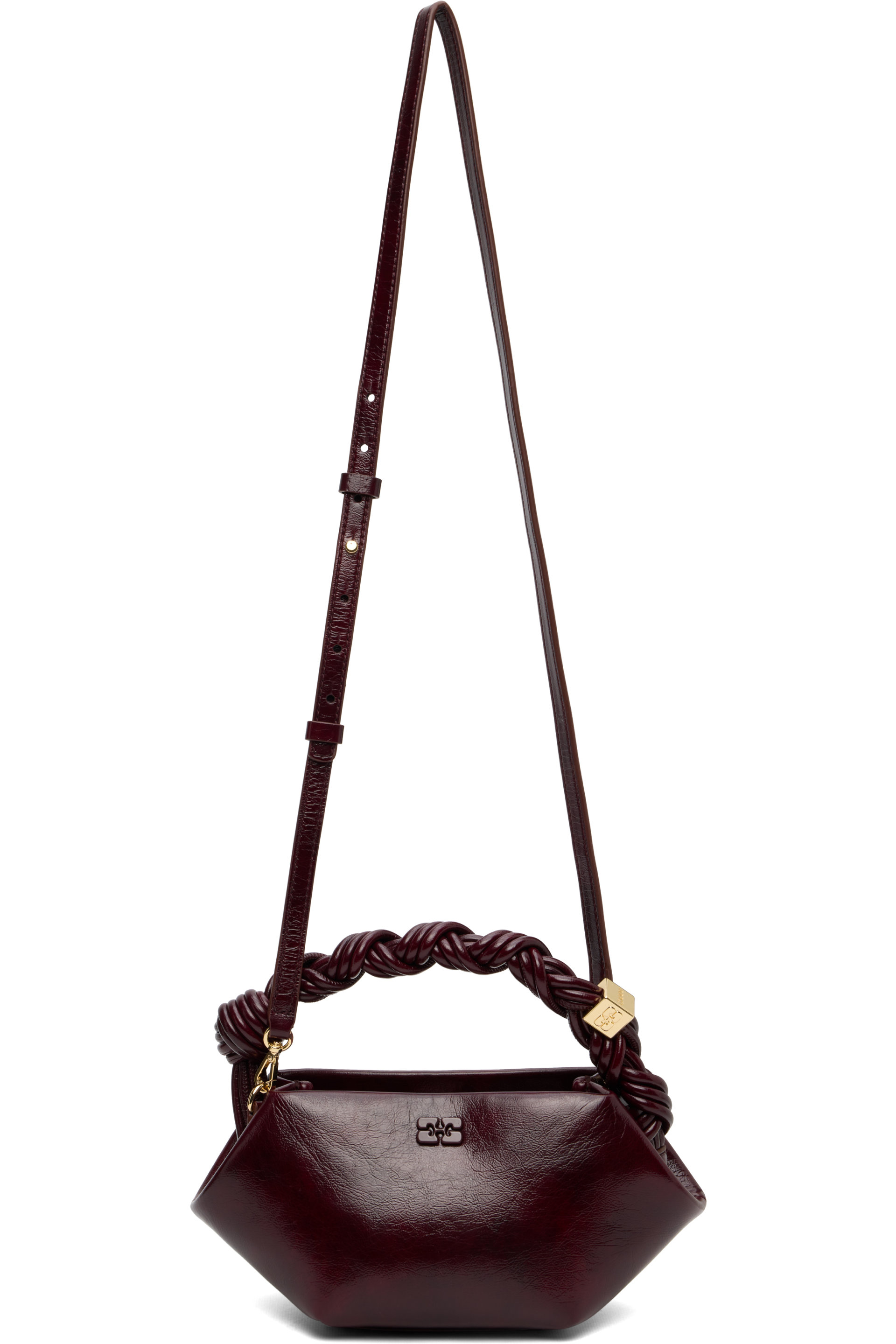 GANNI - Burgundy Mini Bou Bag