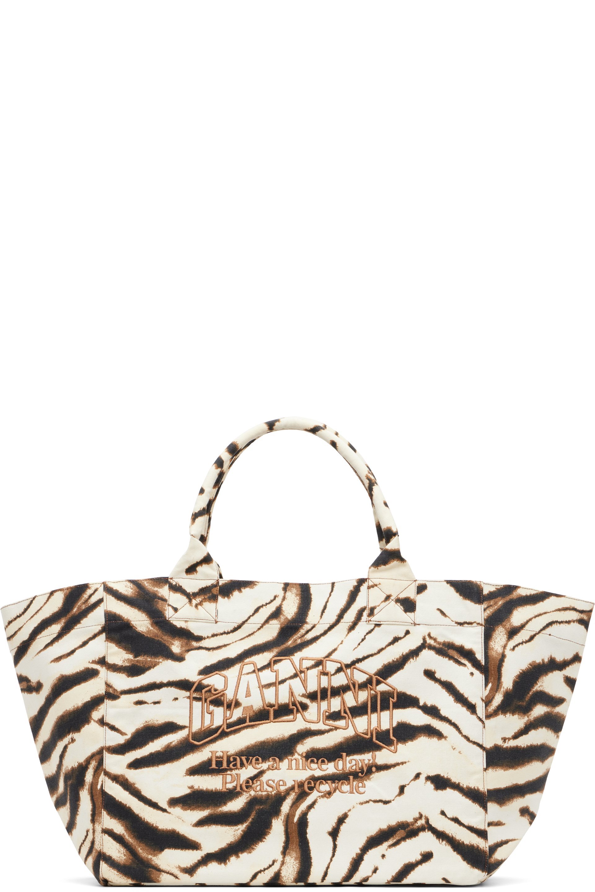 GANNI - Beige & Brown XXL Tote
