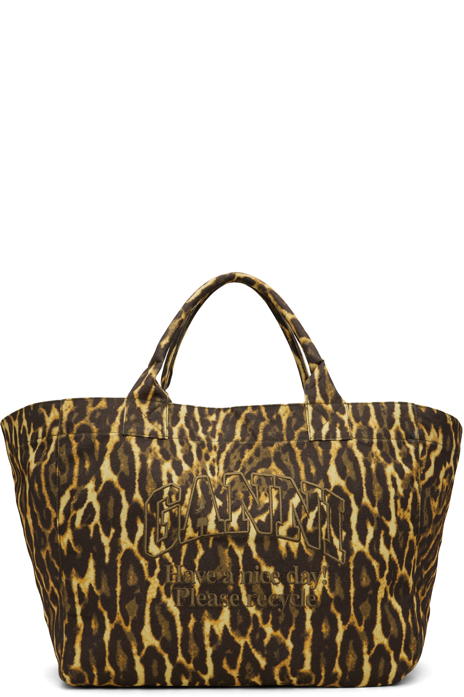 GANNI - Yellow & Brown XXL Tote