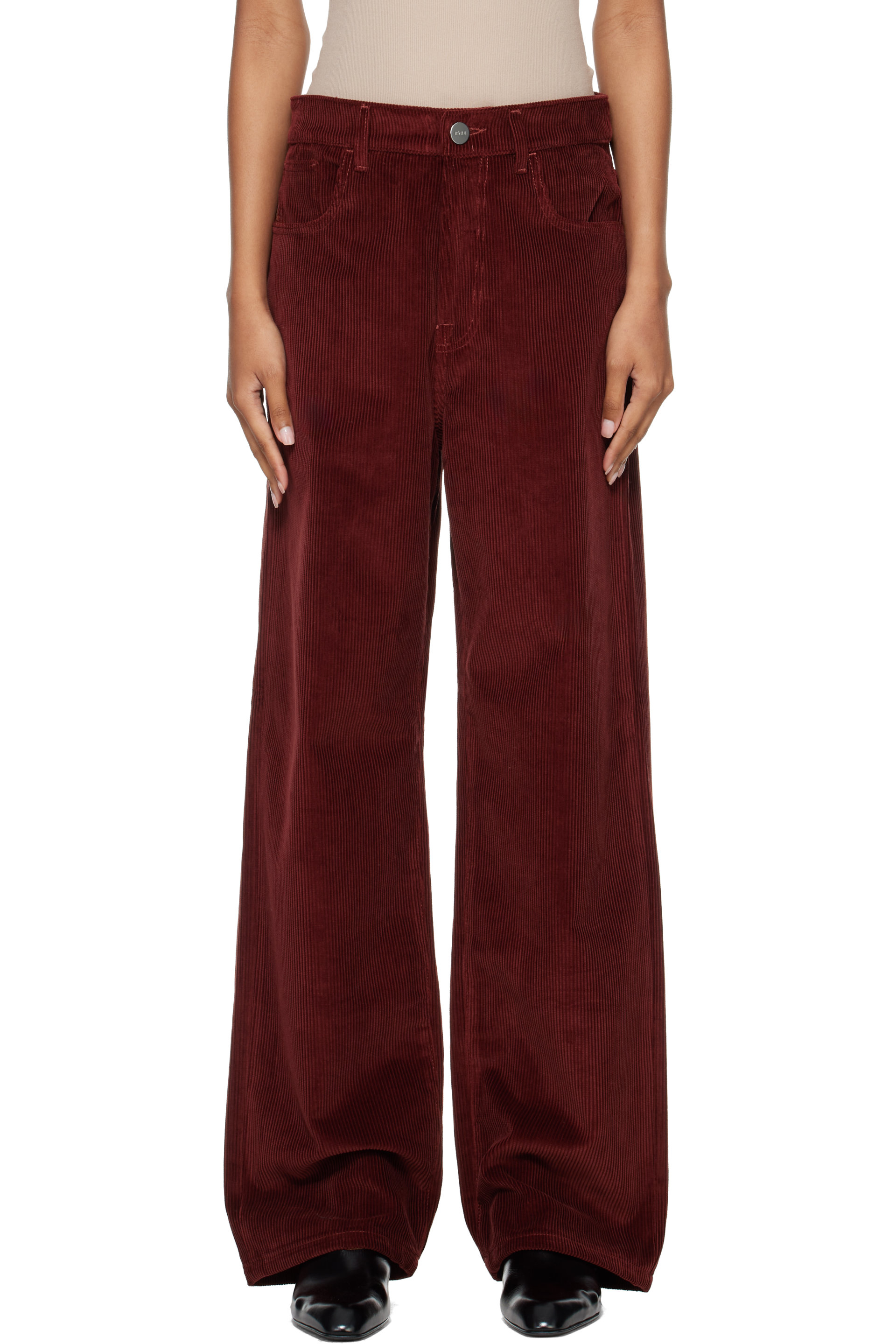 Róhe - Red Bruun Signature Baggy Corduroy Trousers