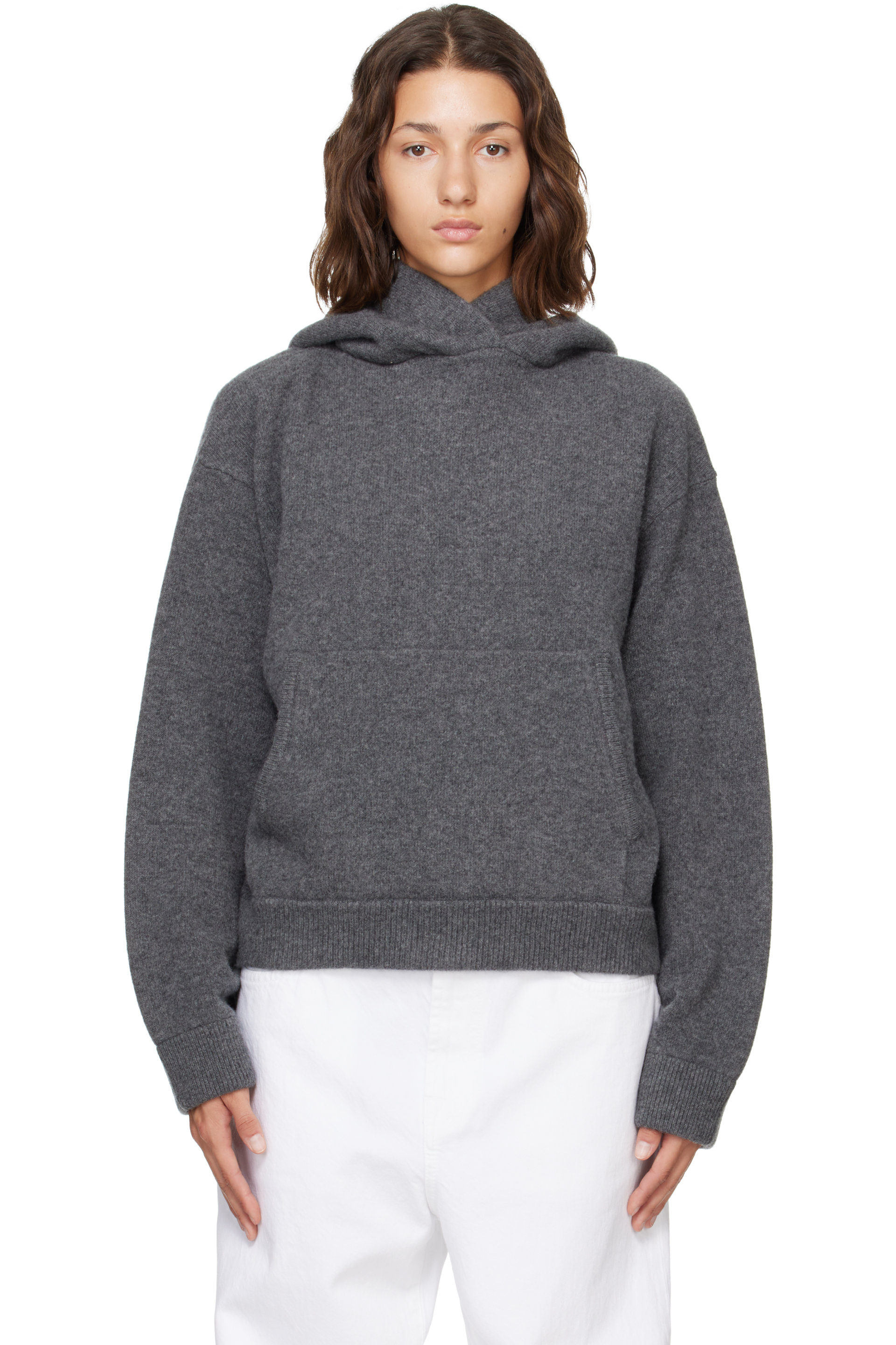 Róhe - Gray Kangaroo Hoodie