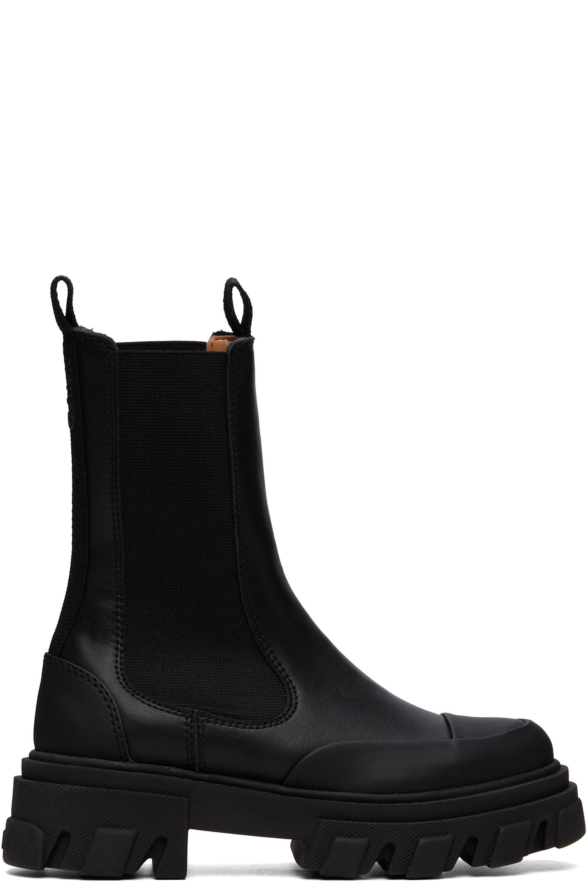GANNI - Black Mid Chelsea Boots