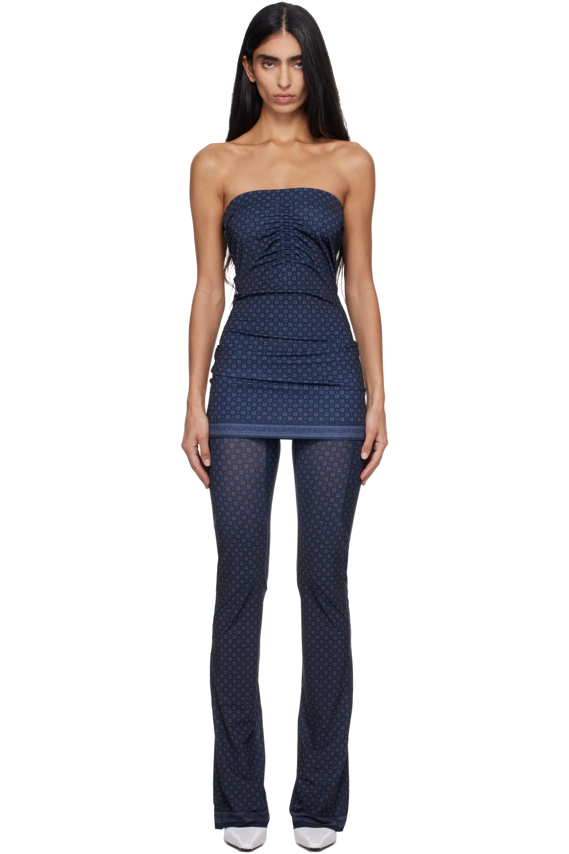 KNWLS - Robe courte Skinn bleu marine