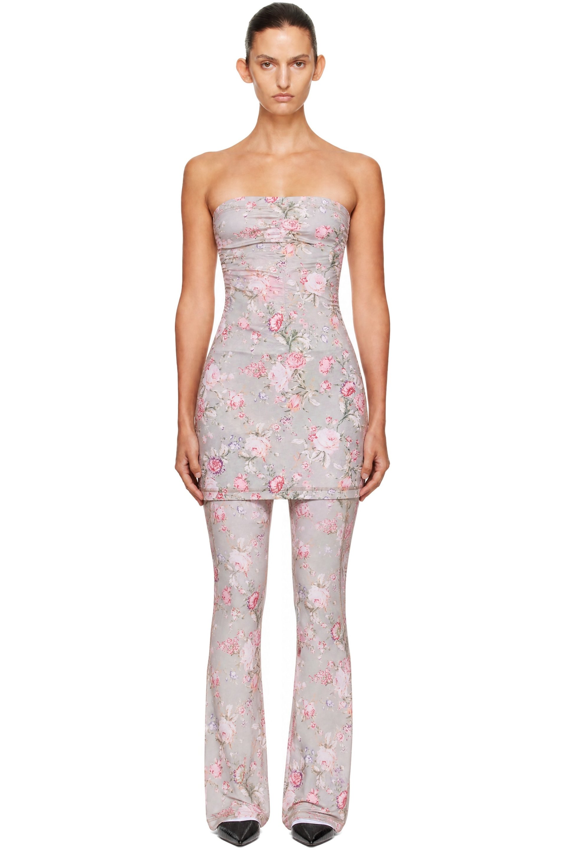 KNWLS - Gray Skinn Minidress