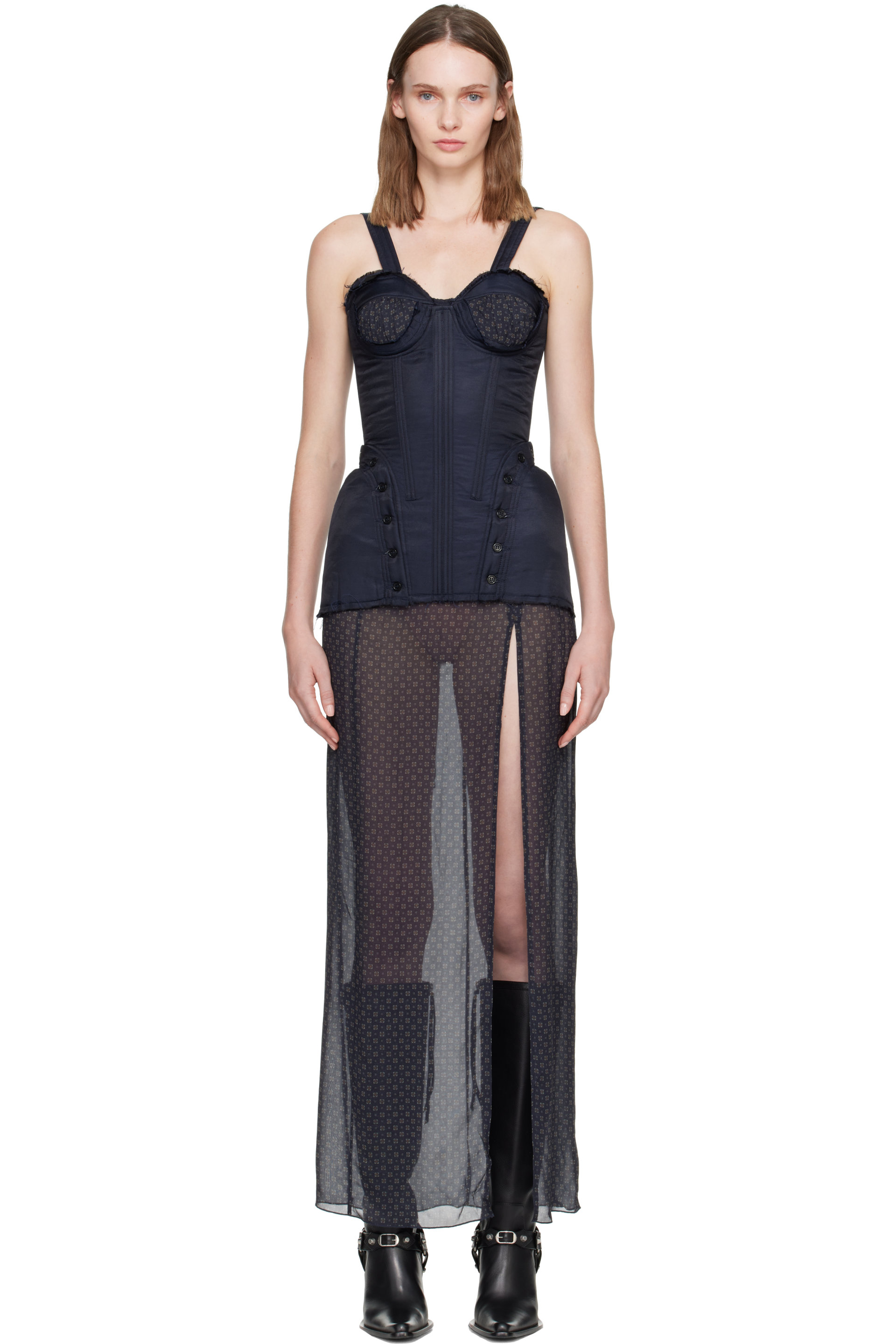 KNWLS - Navy Sable Maxi Dress