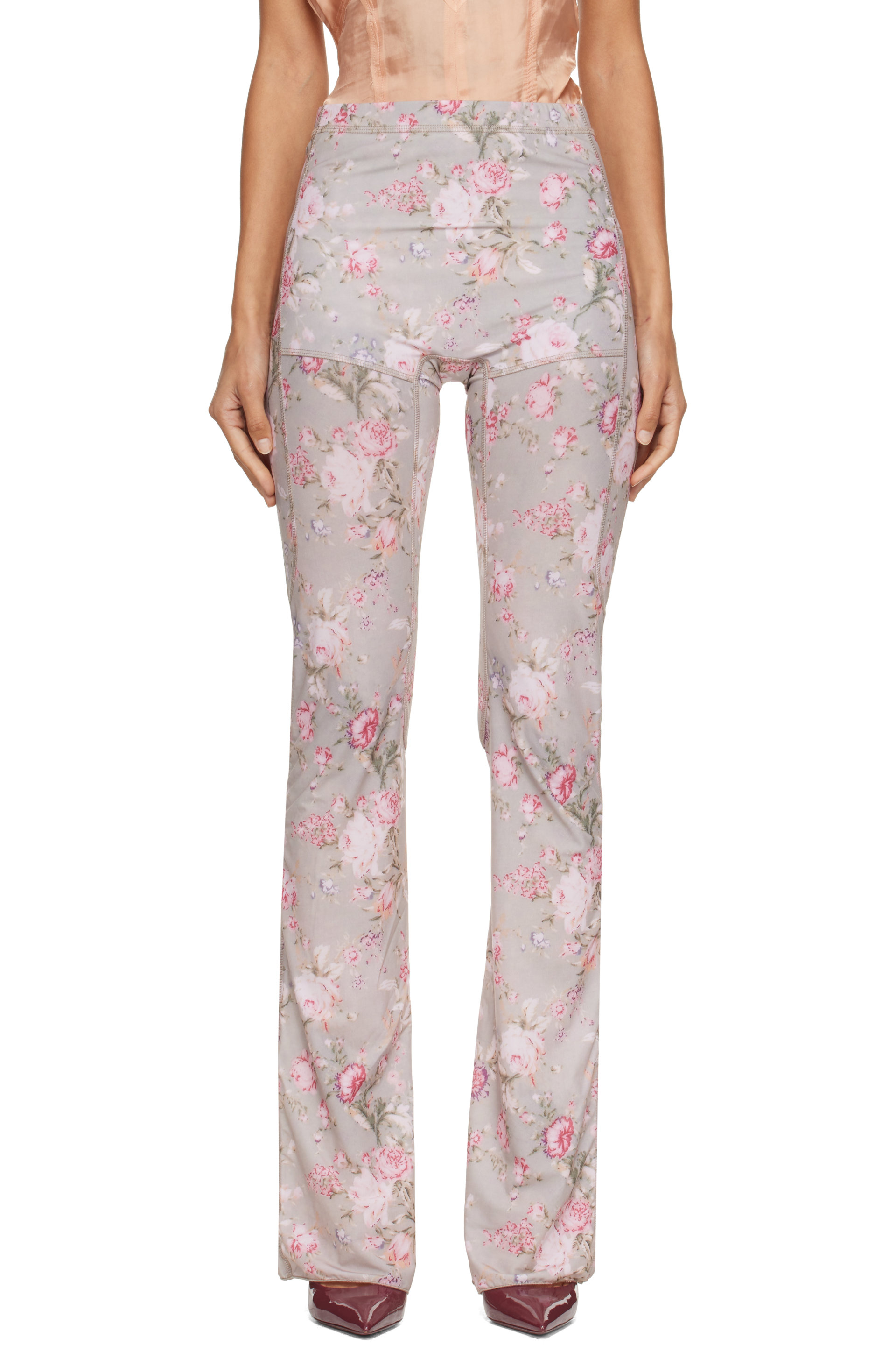 KNWLS - Gray & Pink Halcyon Leggings