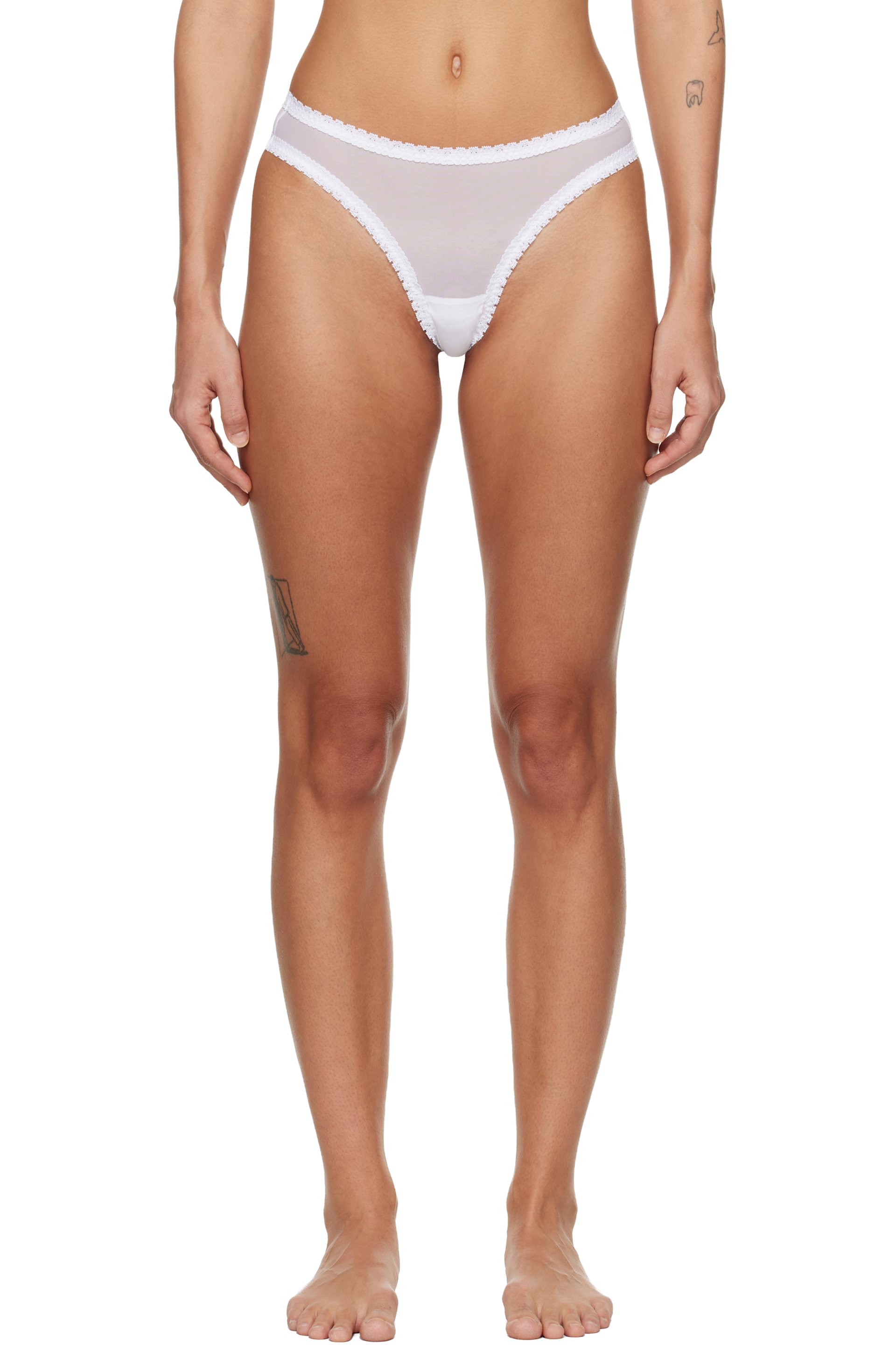 Fruity Booty - White Moss Thong