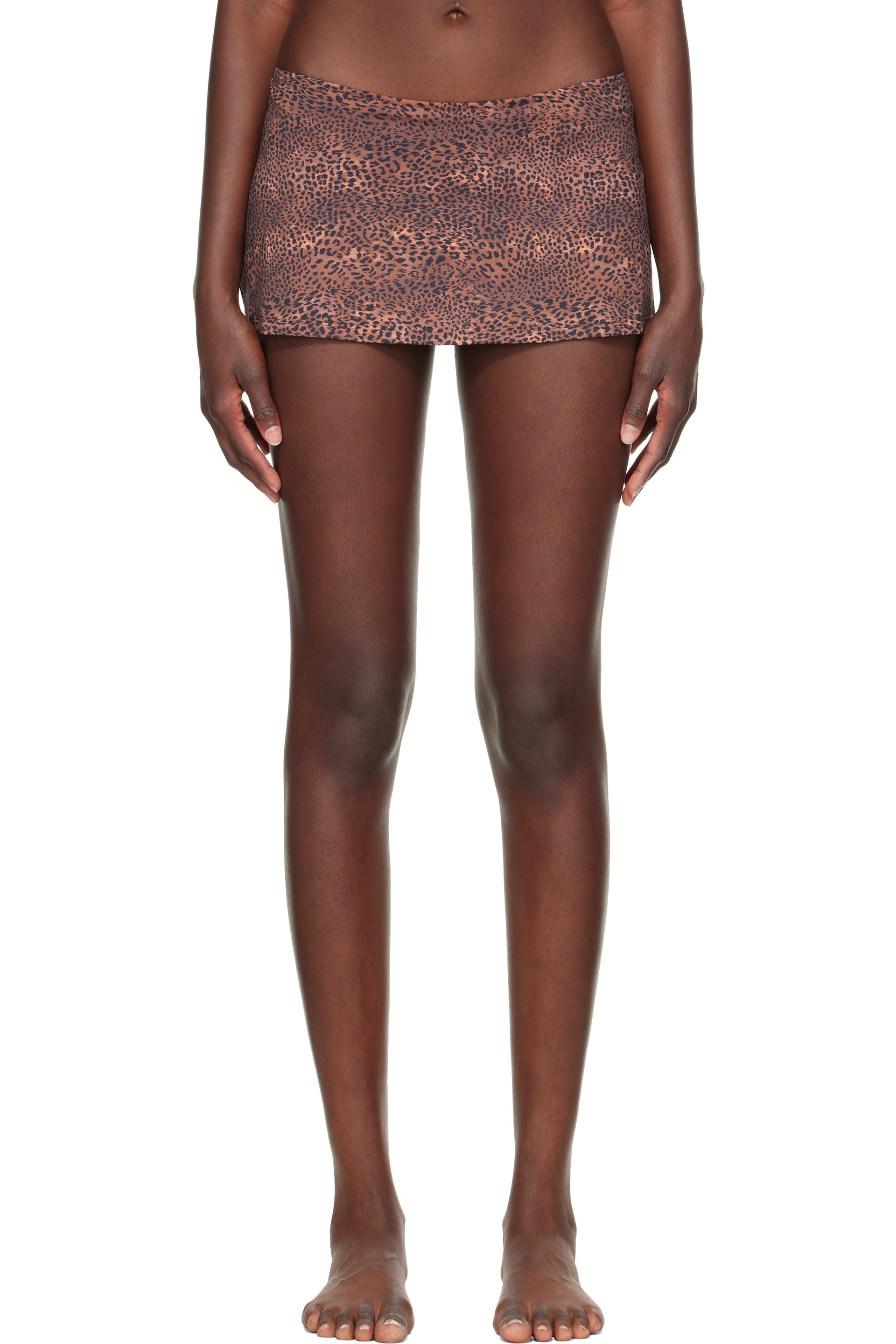 Fruity Booty - Brown Shania Swim Bloomer Miniskirt