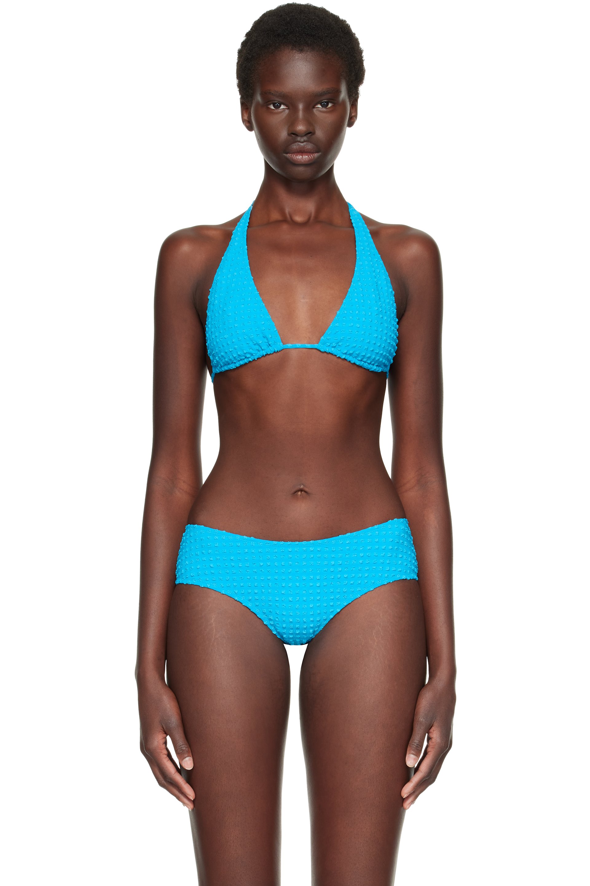 Fruity Booty - Blue Halter Bikini Top