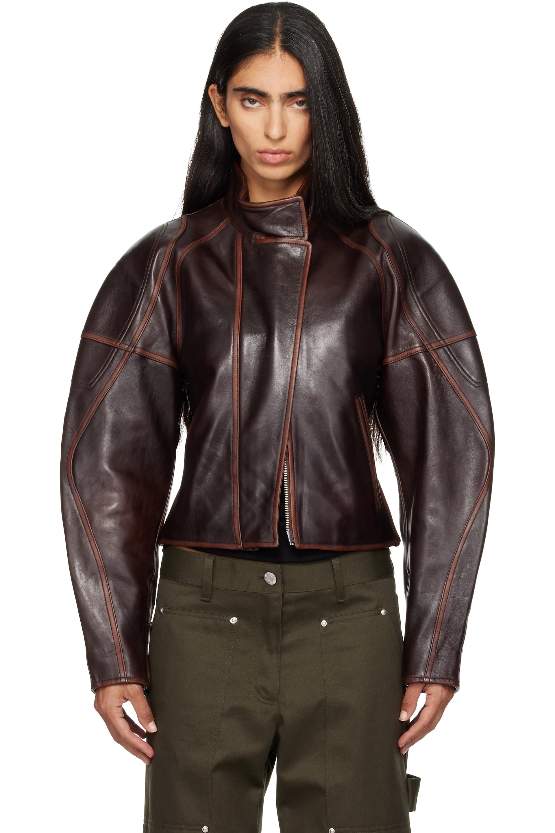 Helmut Lang - Brown Saddle Leather Jacket