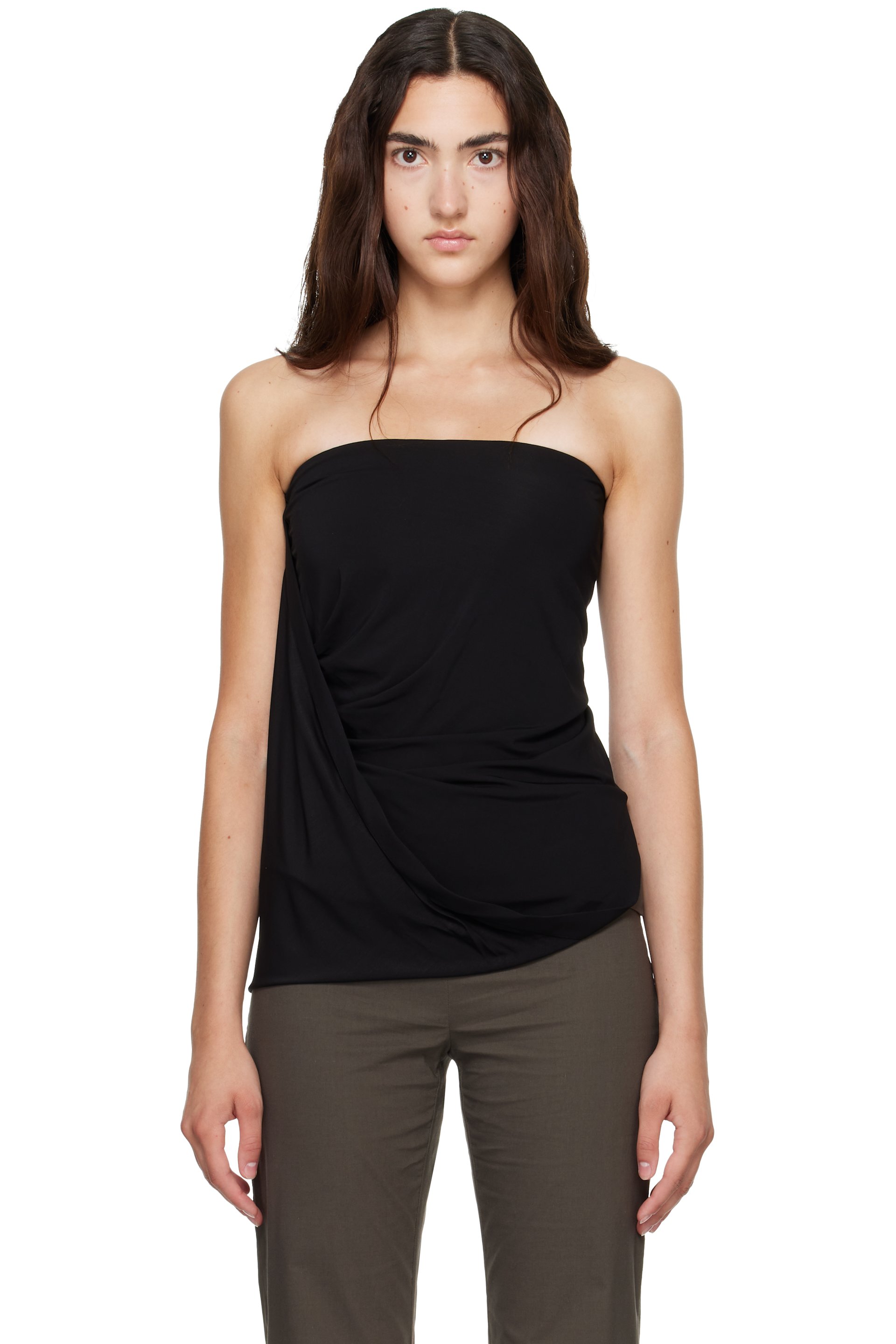Helmut Lang - Black Twisted Tube Top