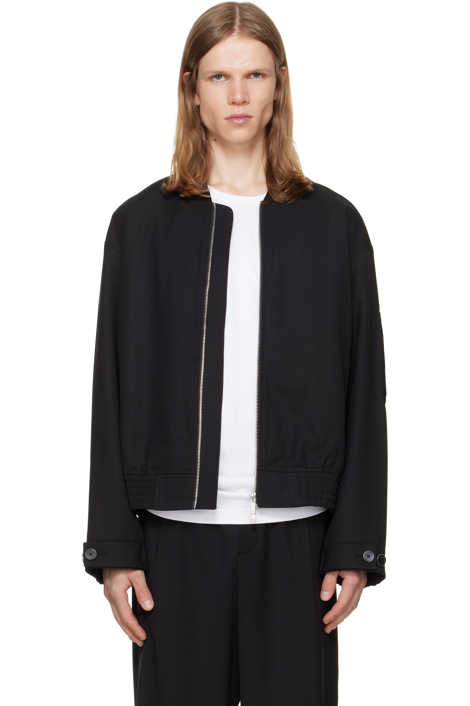 Helmut Lang - Black Wardrobe Bomber Jacket