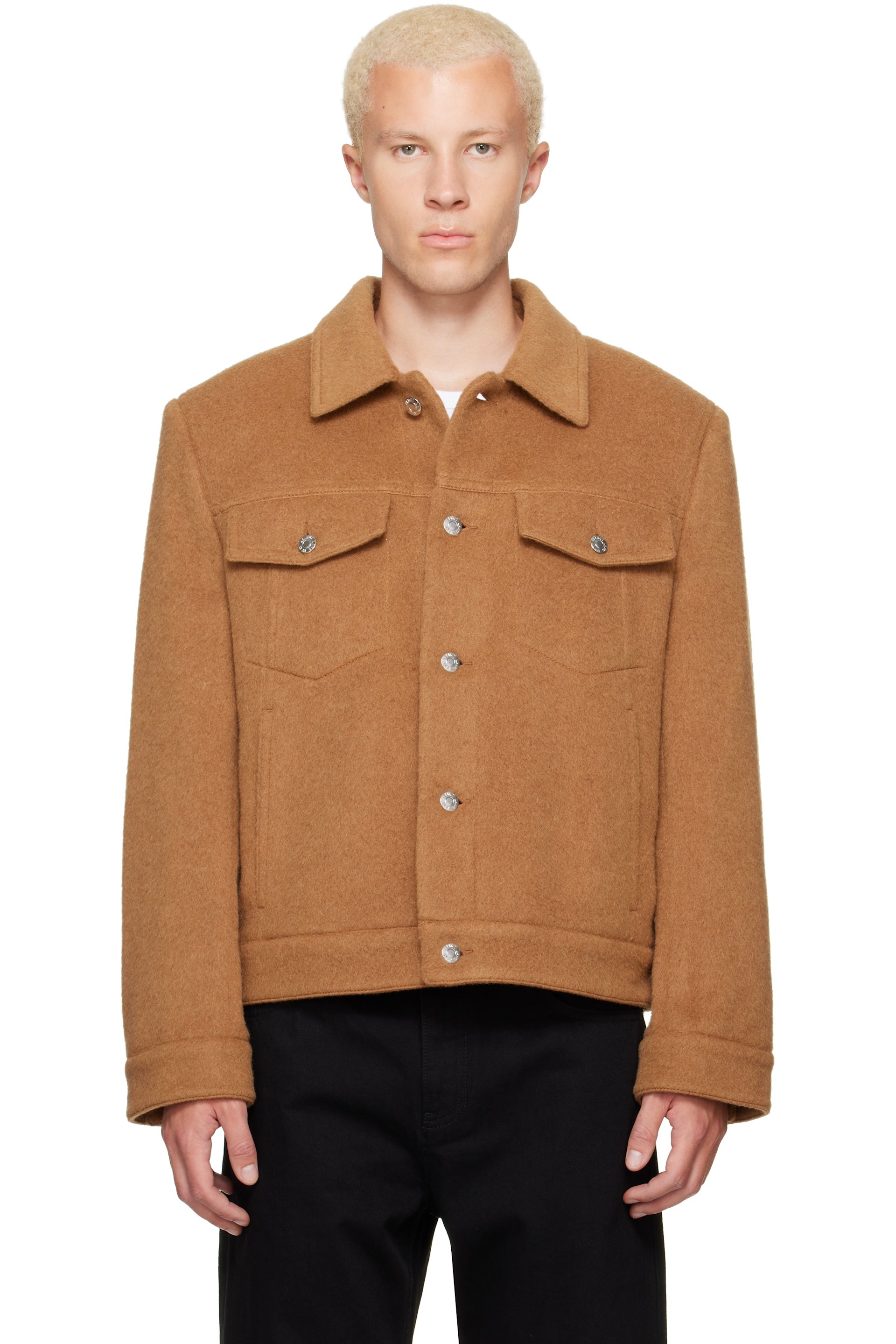 Helmut Lang - Tan Wool Trucker Jacket