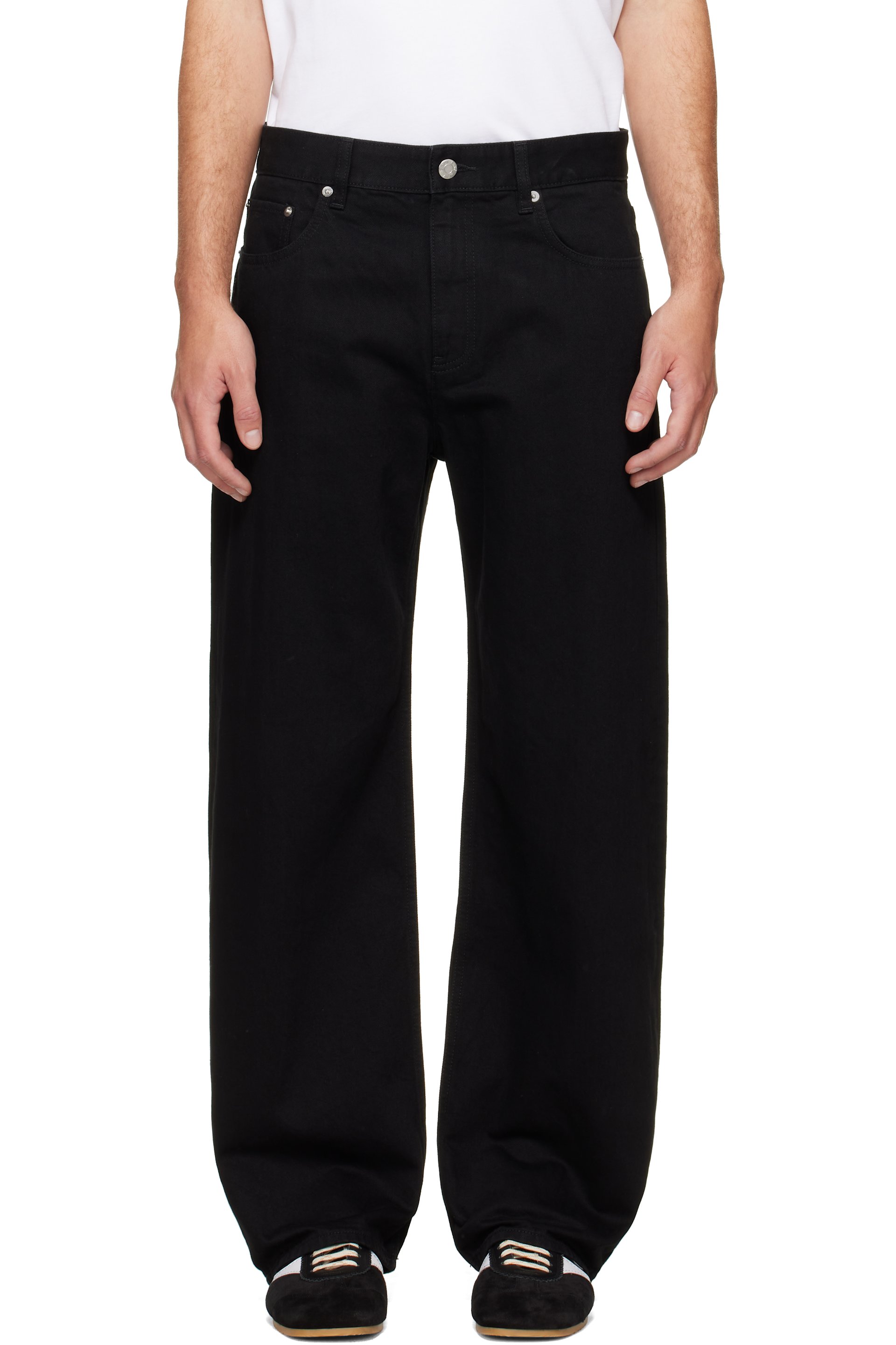 Helmut Lang - Black Saddle Jeans