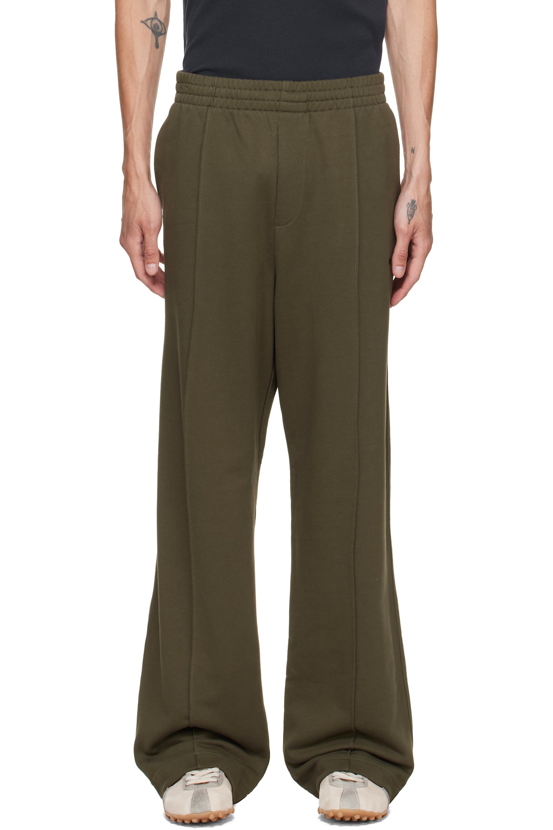 Helmut Lang - Green Logo Sweatpants