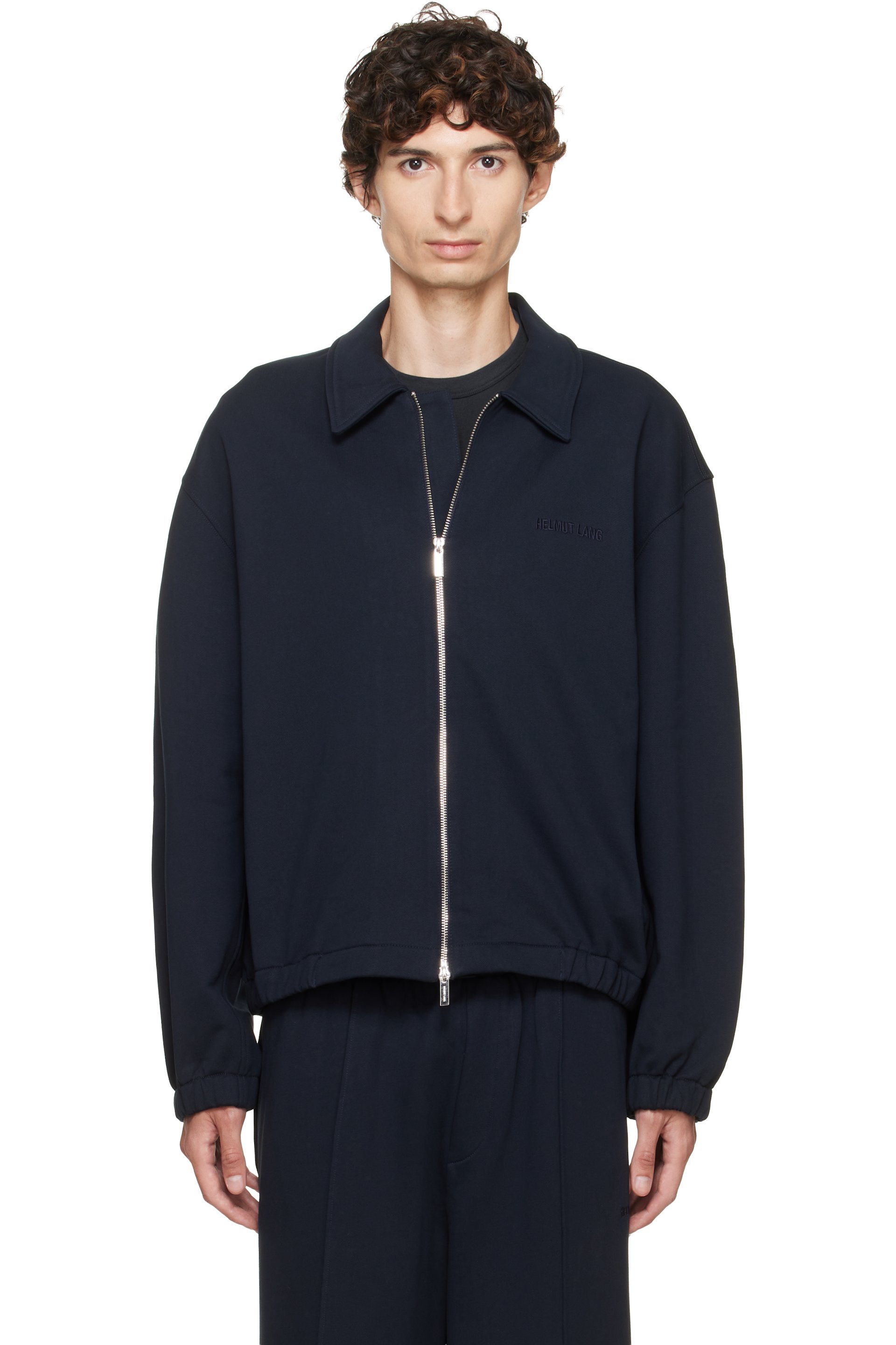 Helmut Lang - Navy Terry Zip Jacket