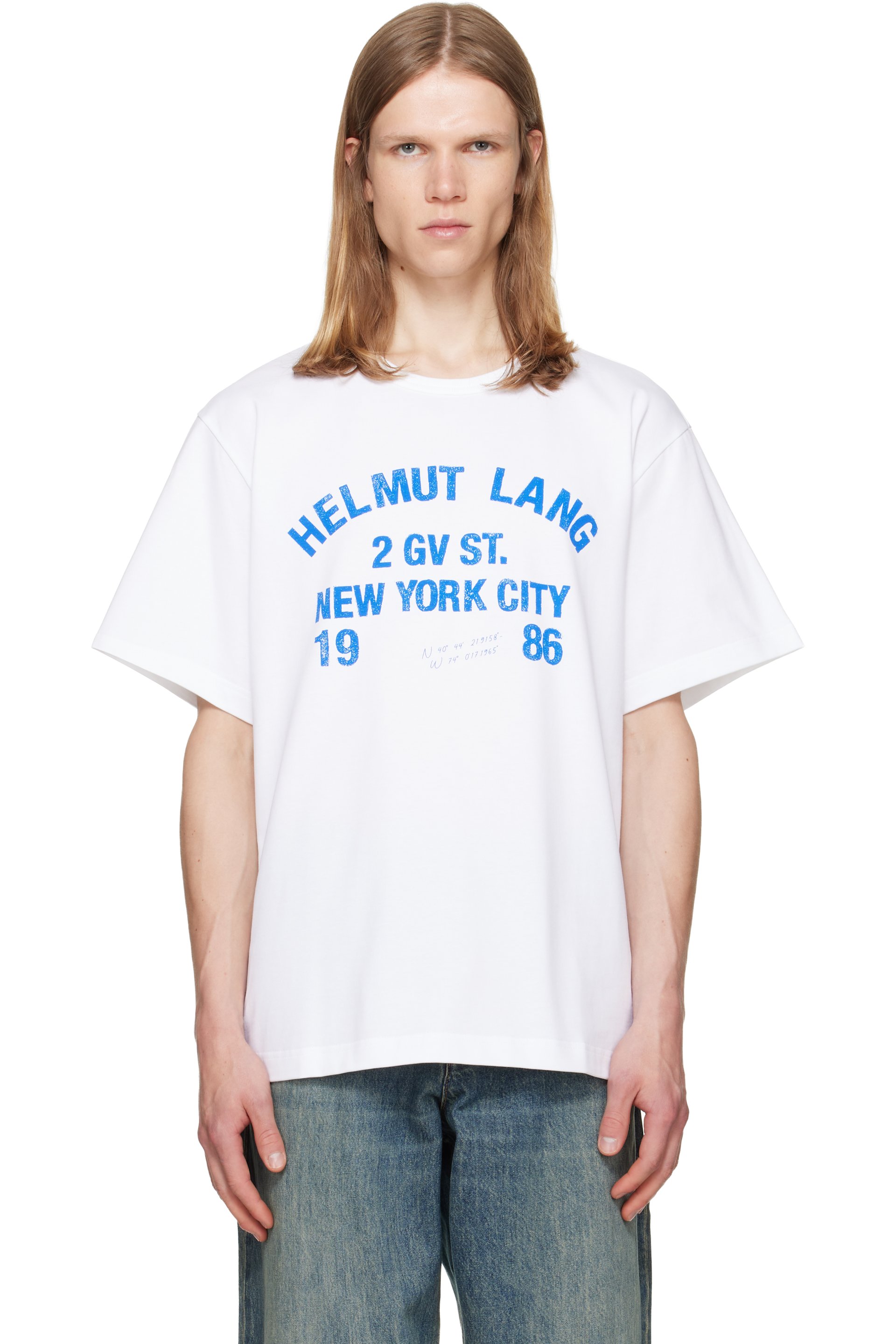 Helmut Lang - White Varsity T-shirt