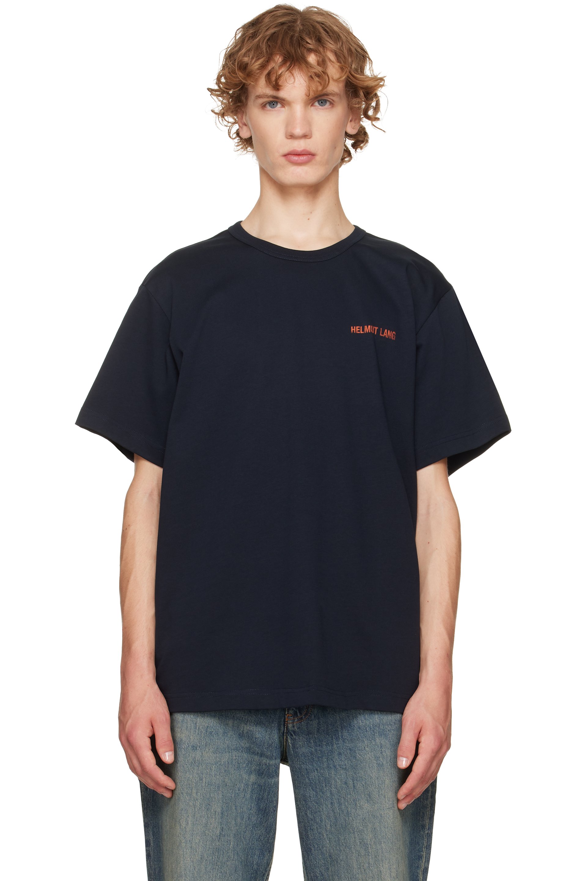 Helmut Lang - Navy Logo T-shirt