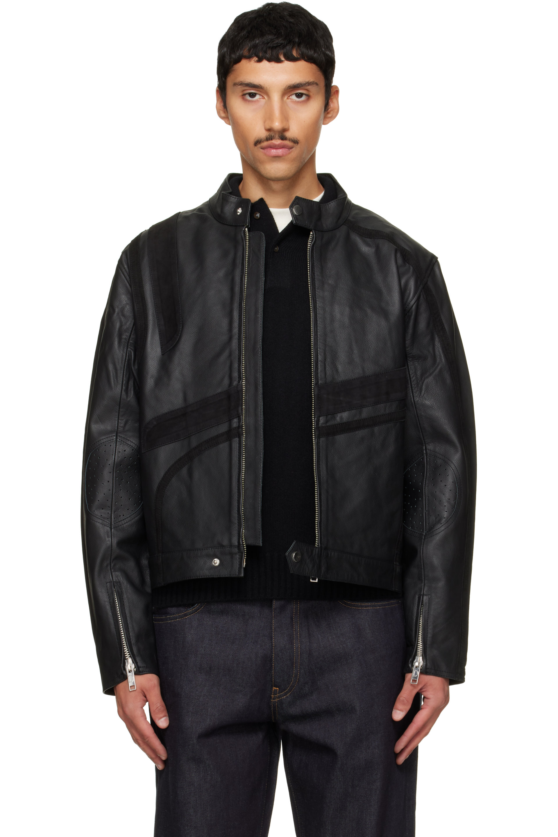 Deadwood - Black Hiro Leather Moto Jacket