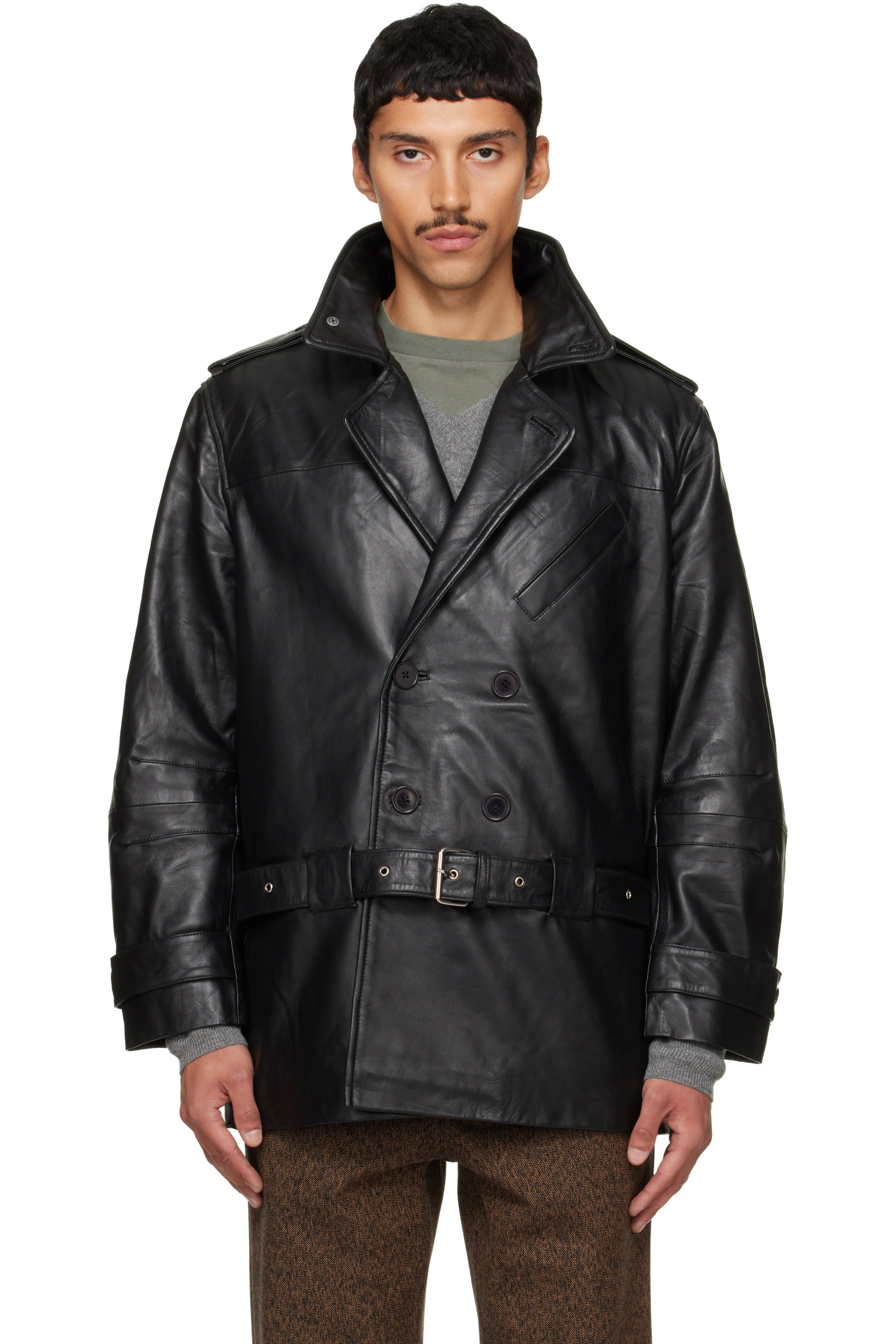 Deadwood - Black Patrol Leather Jacket