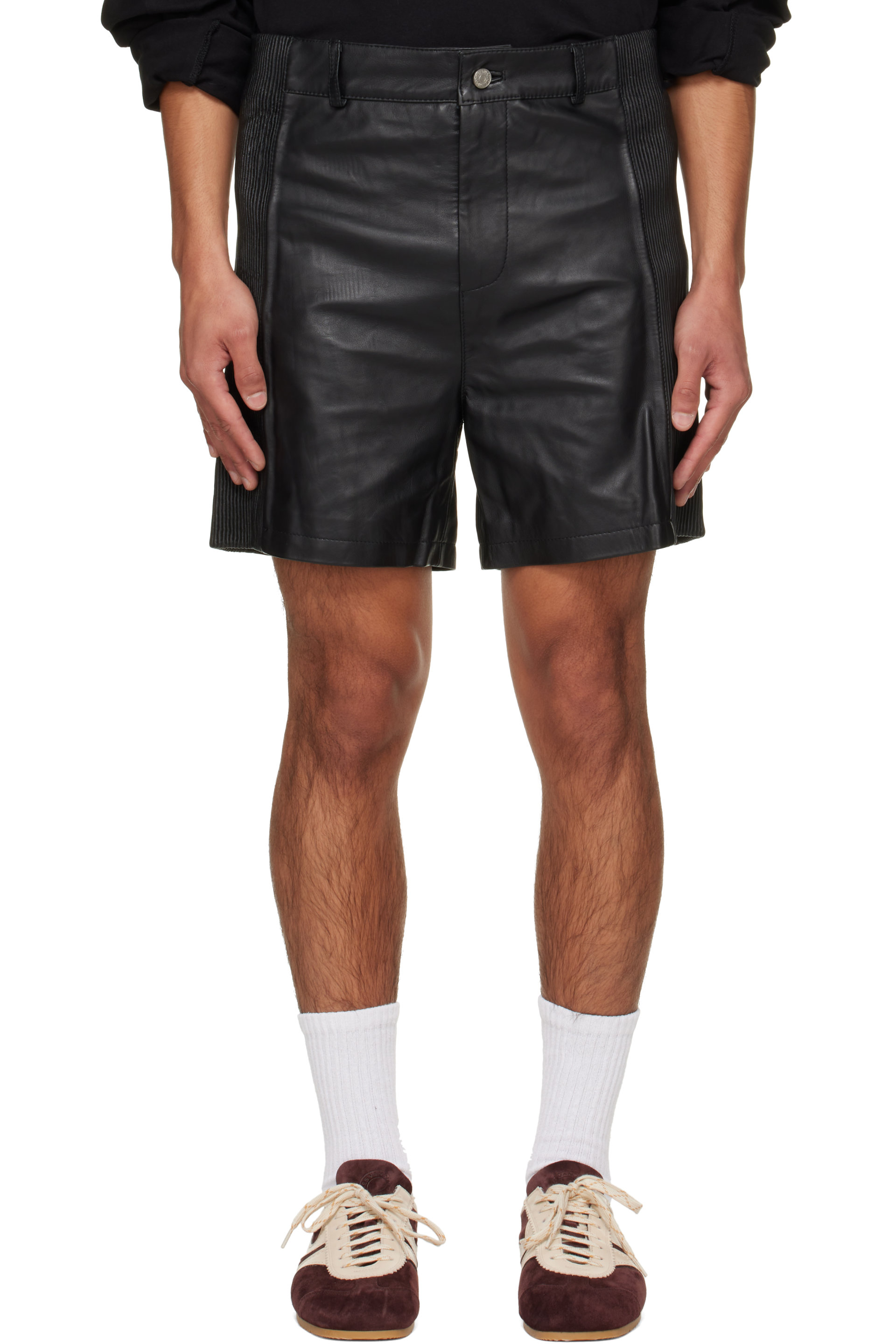 Deadwood - Black Scout Leather Shorts