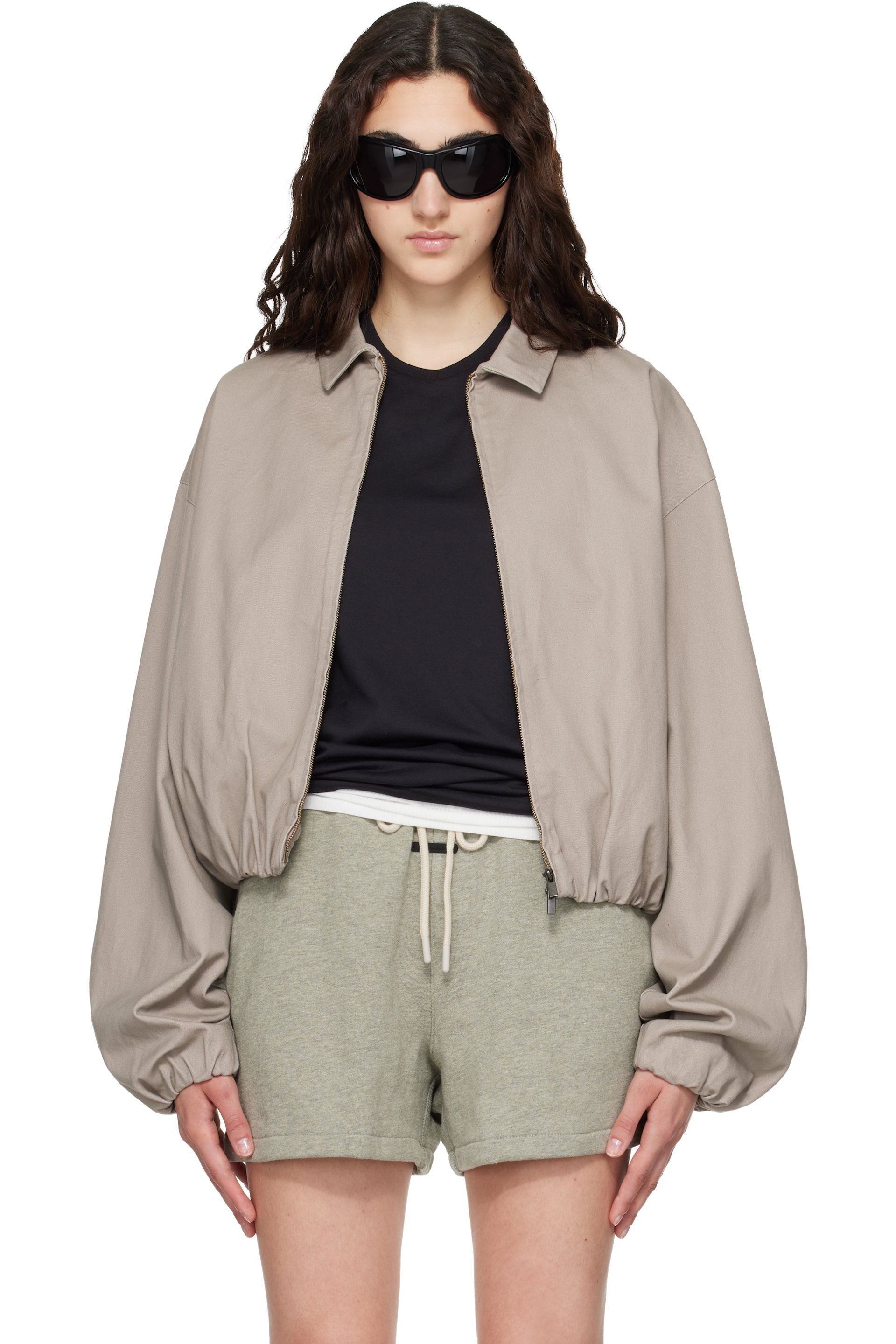 Fear of God ESSENTIALS - Taupe Full Zip Work Jacket