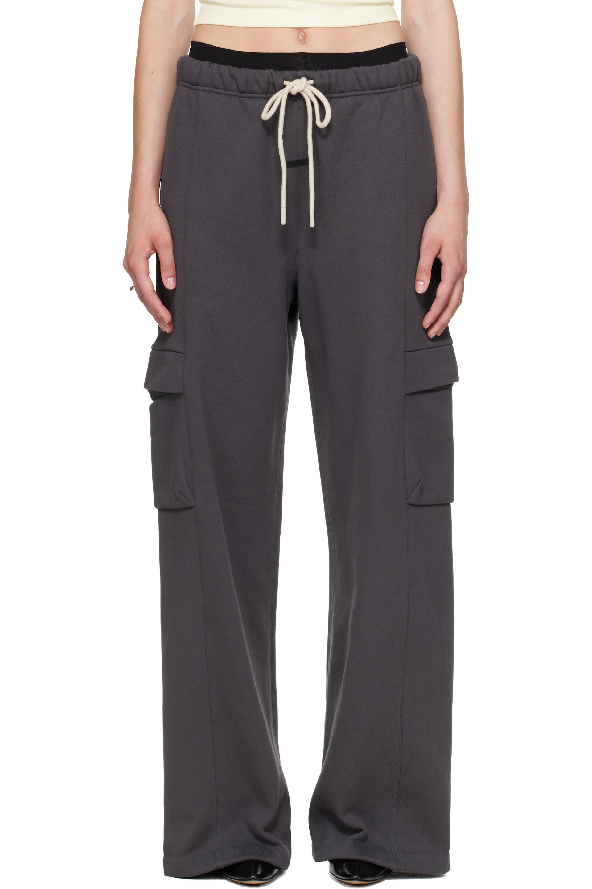 Fear of God ESSENTIALS - Gray Cargo Relaxed Sweatpants
