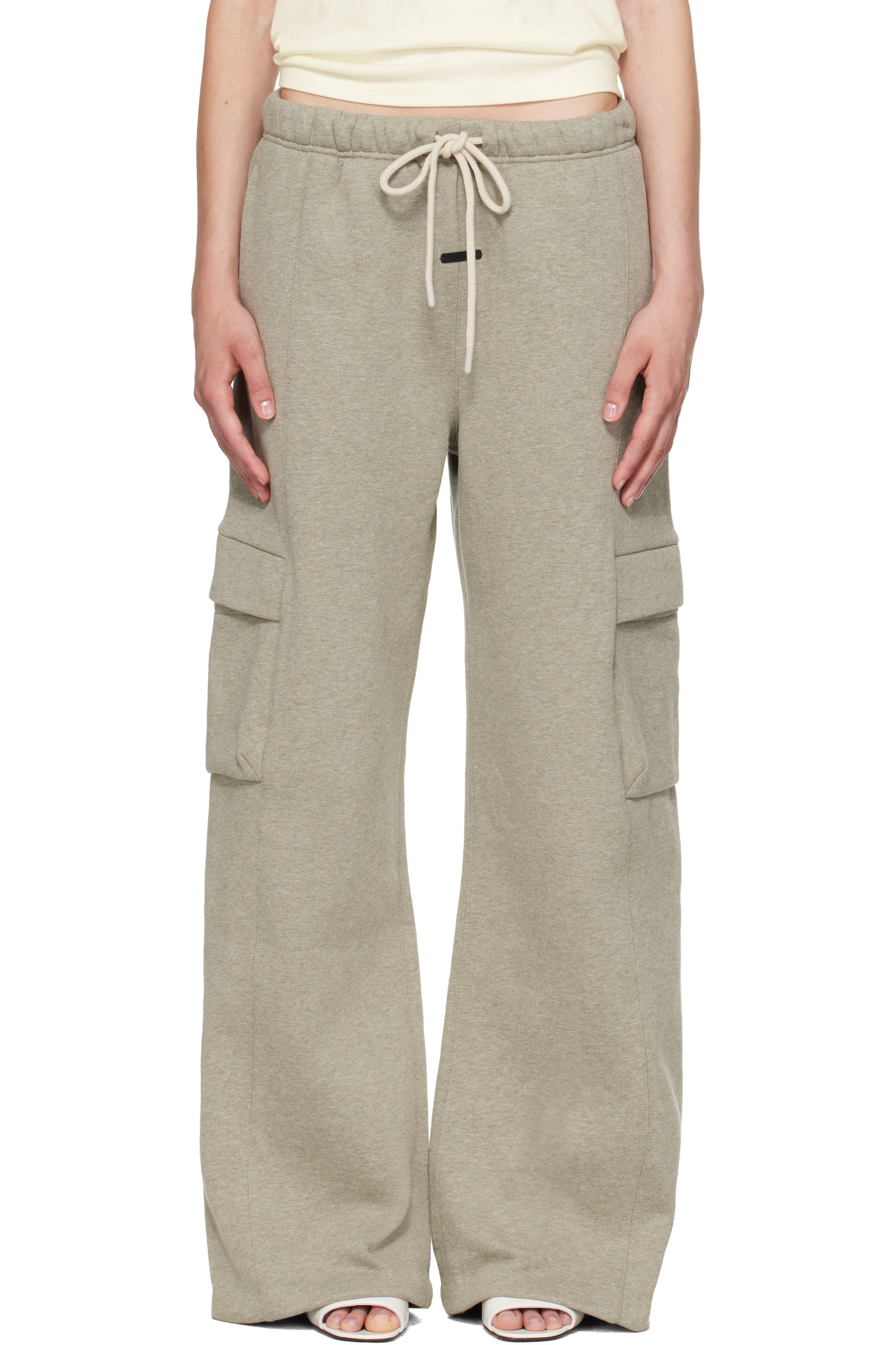 Fear of God ESSENTIALS - Gray Cargo Relaxed Sweatpants