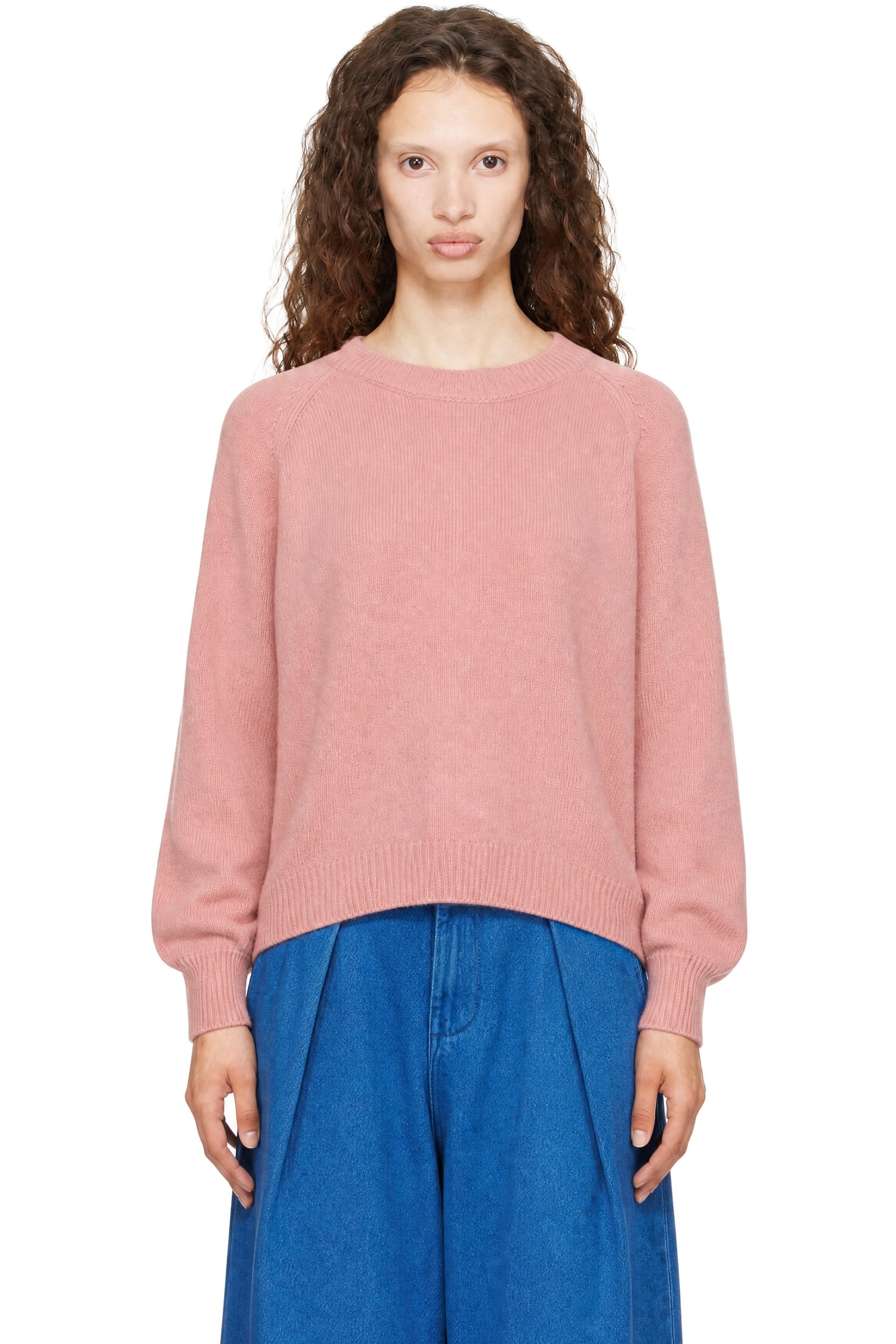 YMC - Pink Bellow Sleeve Sweater