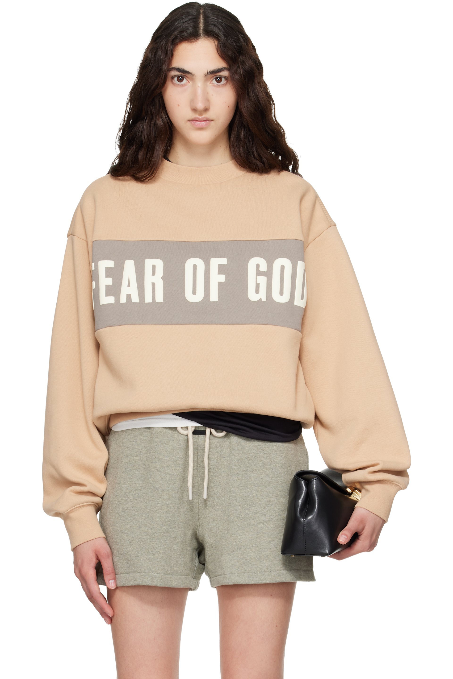 Fear of God ESSENTIALS - Tan Classic Sweatshirt