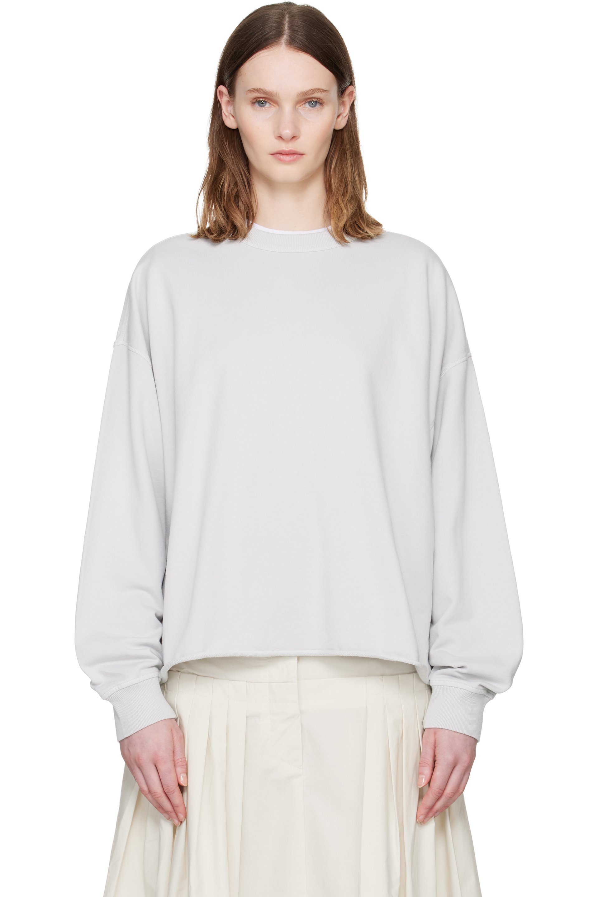 YMC - Pull molletonné Studio gris