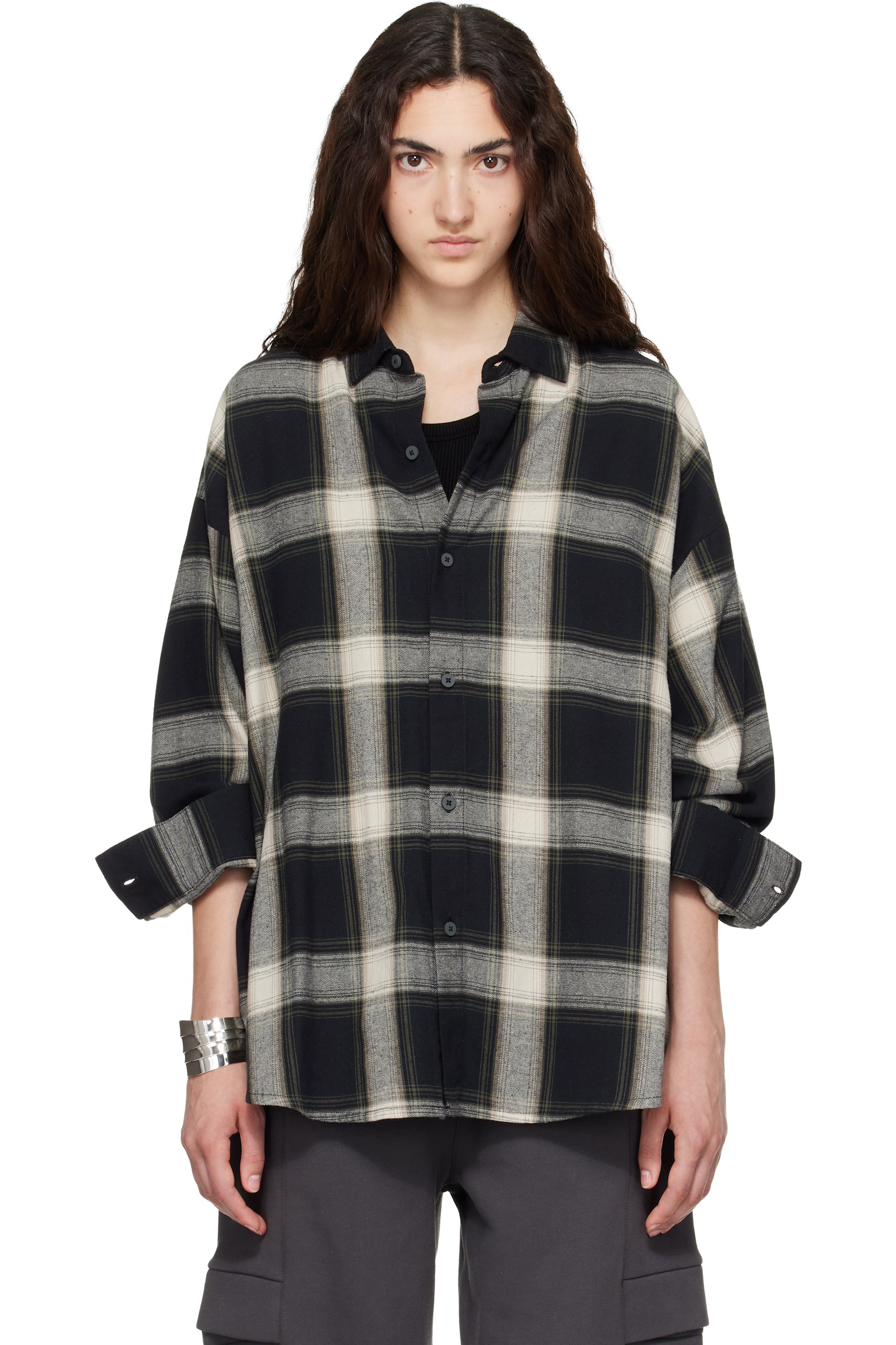 Fear of God ESSENTIALS - Black & White Button Up Shirt