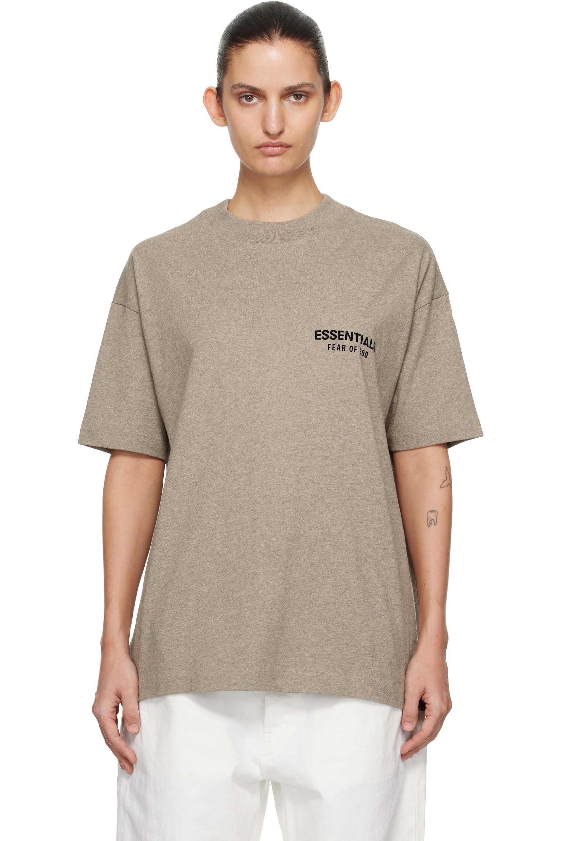 Fear of God ESSENTIALS - Beige Classic T-shirt