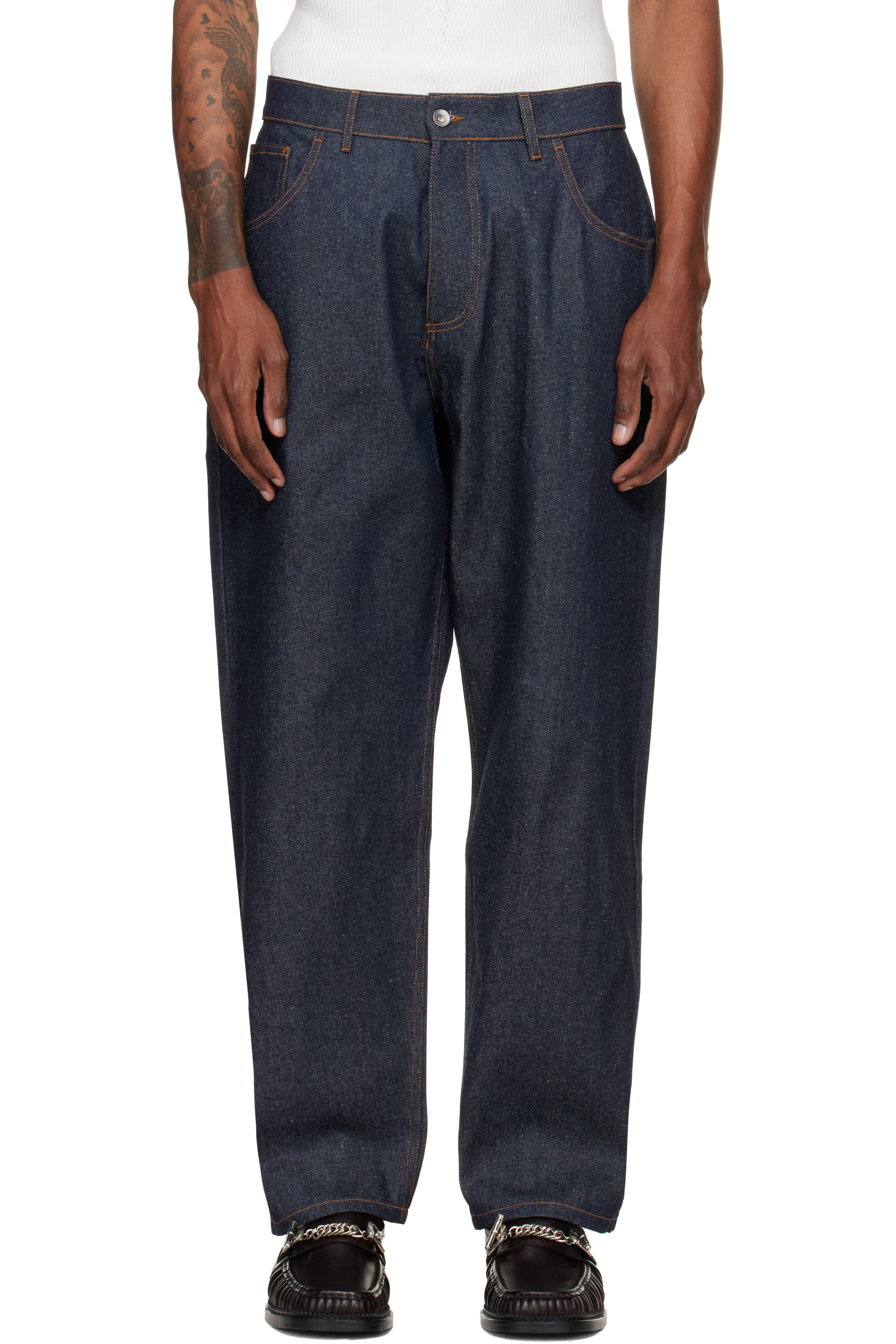 YMC - Navy Bez Jeans