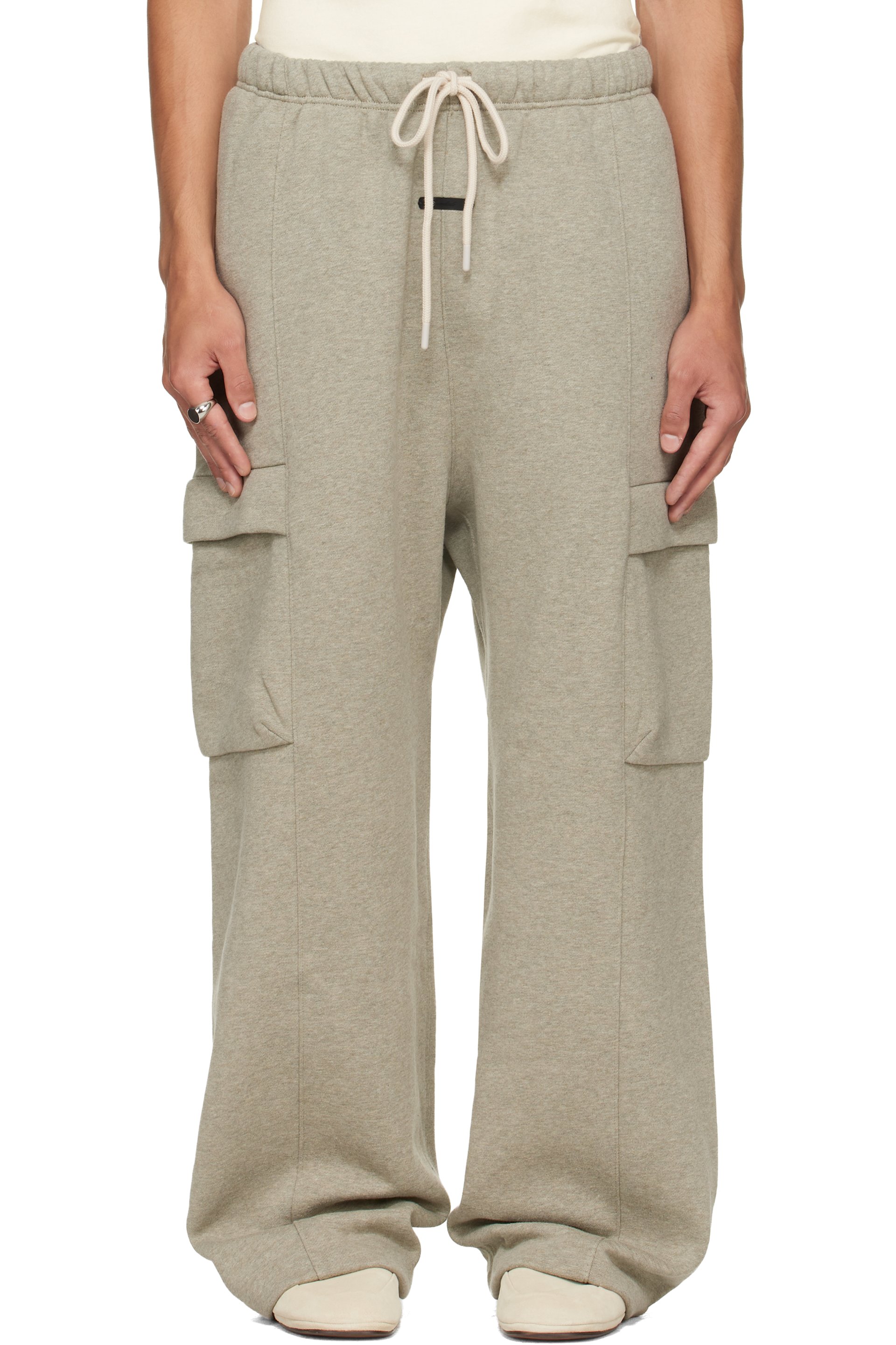 Fear of God ESSENTIALS - Gray Cargo Field Sweatpants