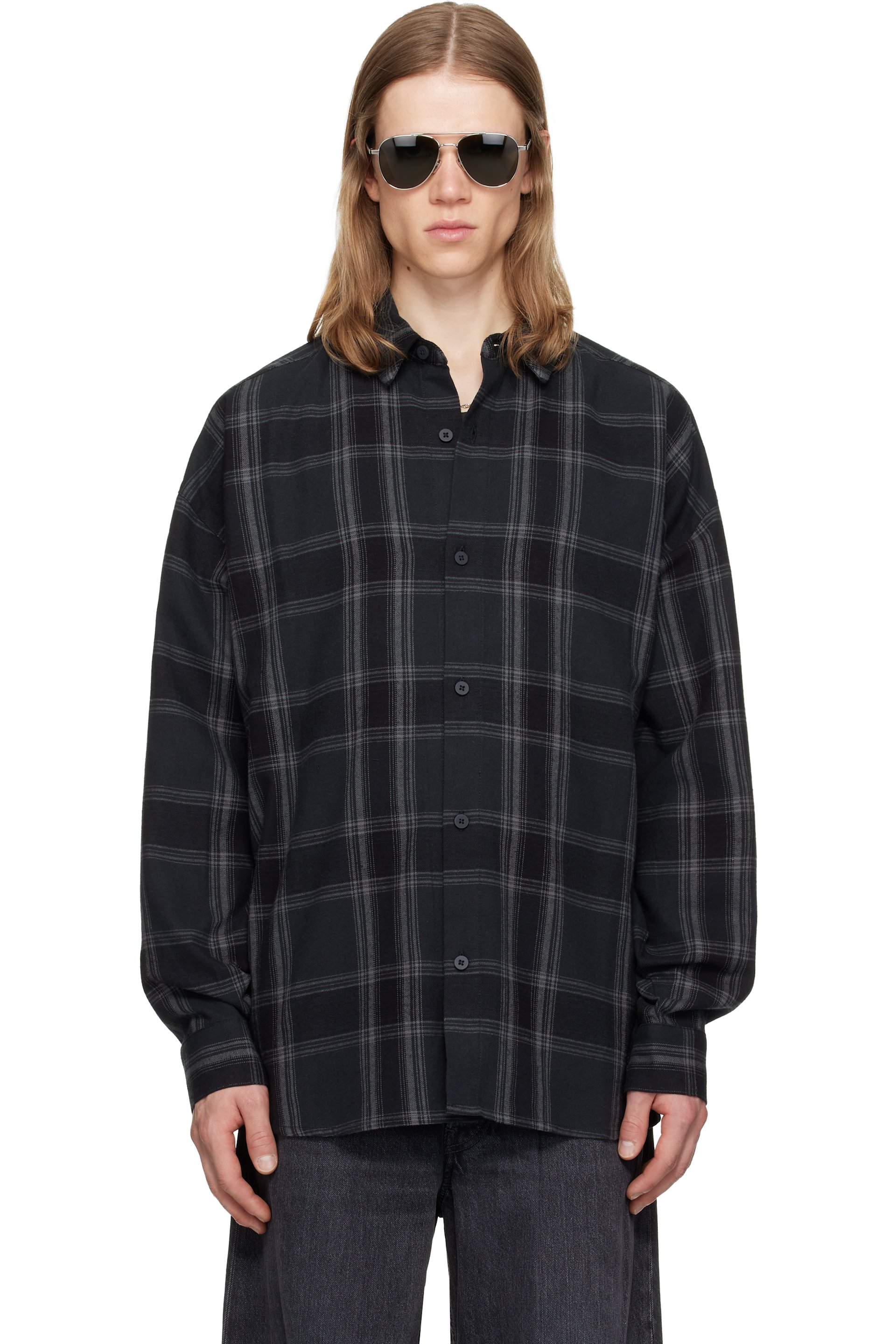 Fear of God ESSENTIALS - Black Button Up Shirt