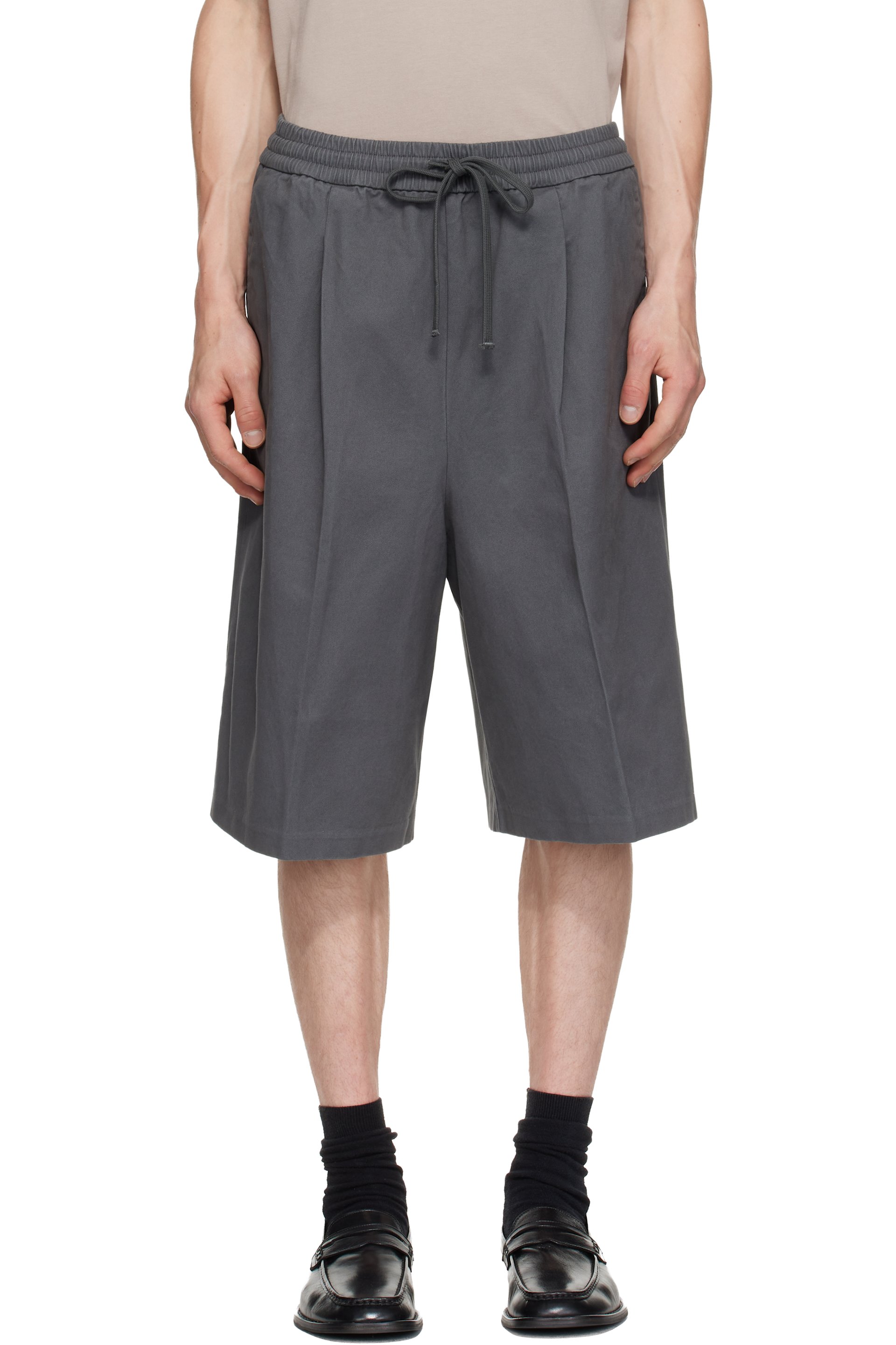 Fear of God ESSENTIALS - Gray Relaxed Drawstring Shorts