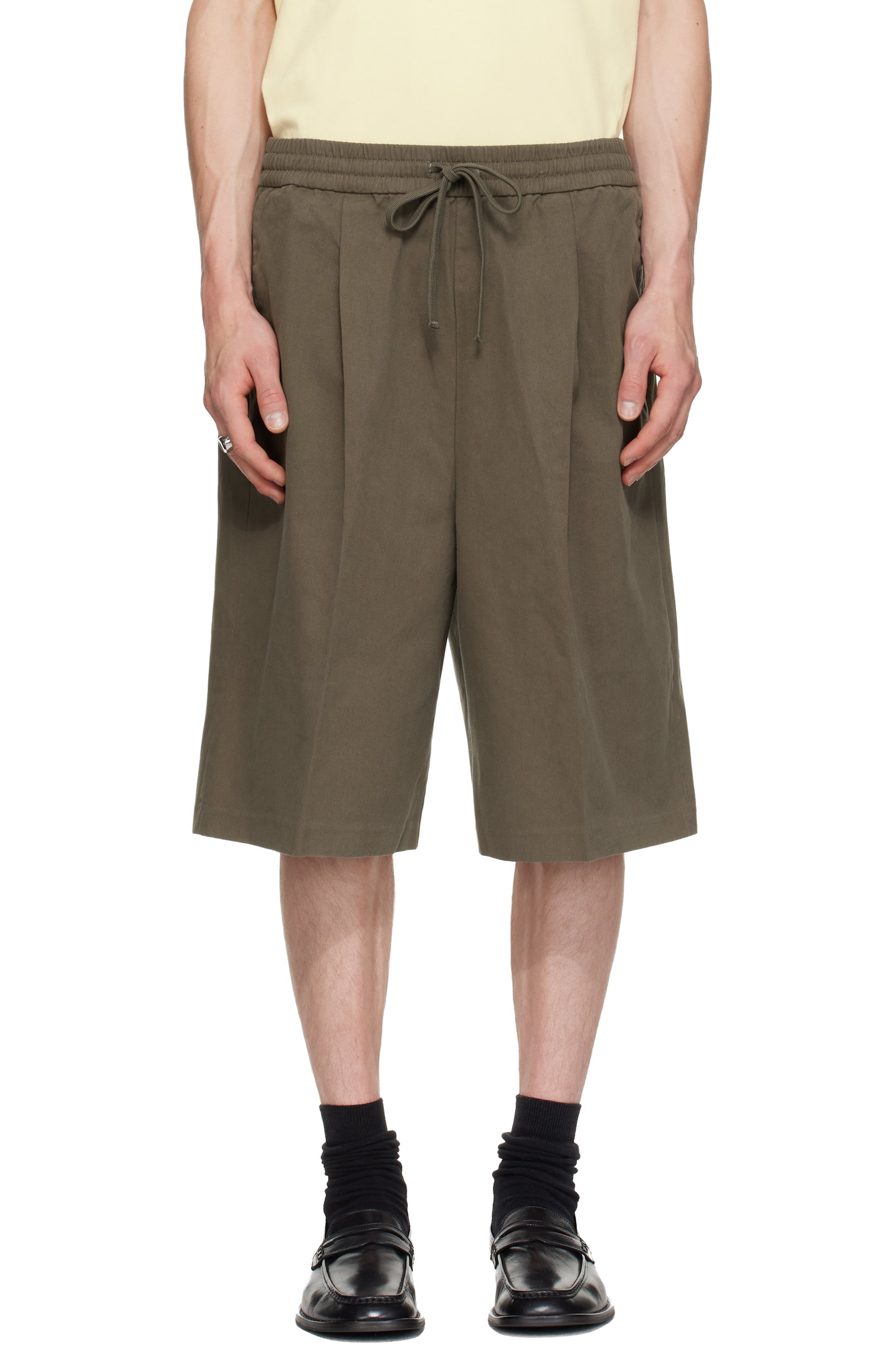 Fear of God ESSENTIALS - Khaki Relaxed Drawstring Shorts